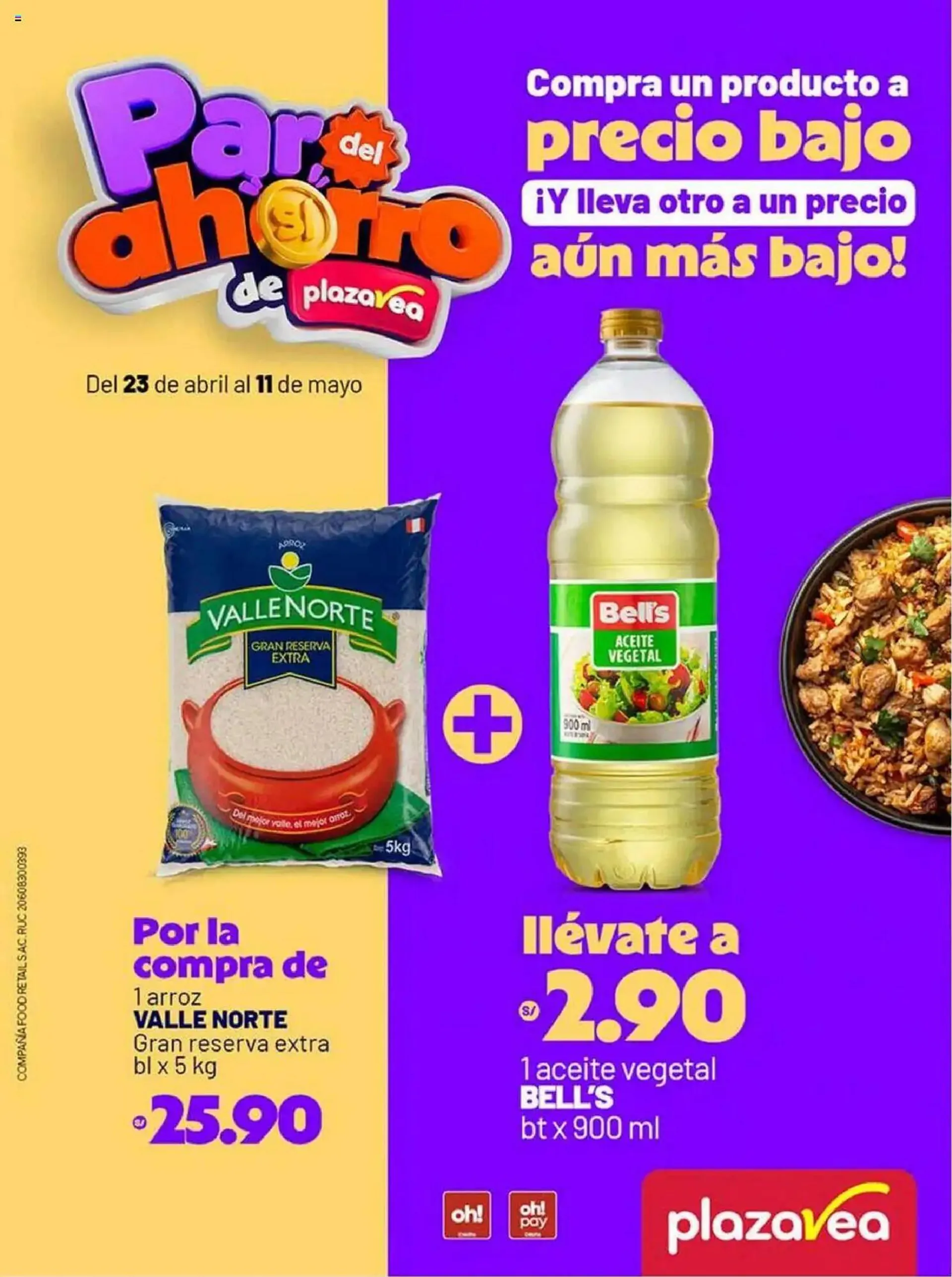 Catalogo de Catálogo Plaza Vea 23 de abril al 11 de mayo 2025 - Pag 1
