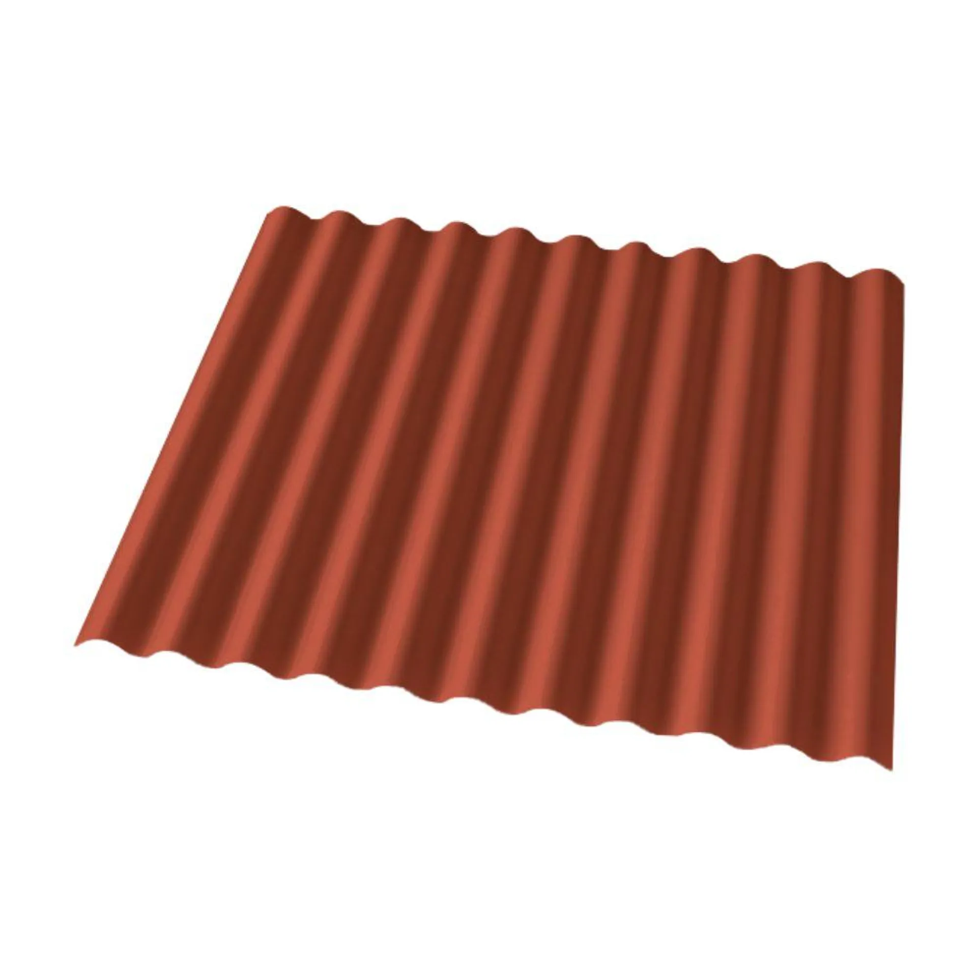 Techo UPVC Ondulado Rojo 1.5mm 3.05x1.10m Werken