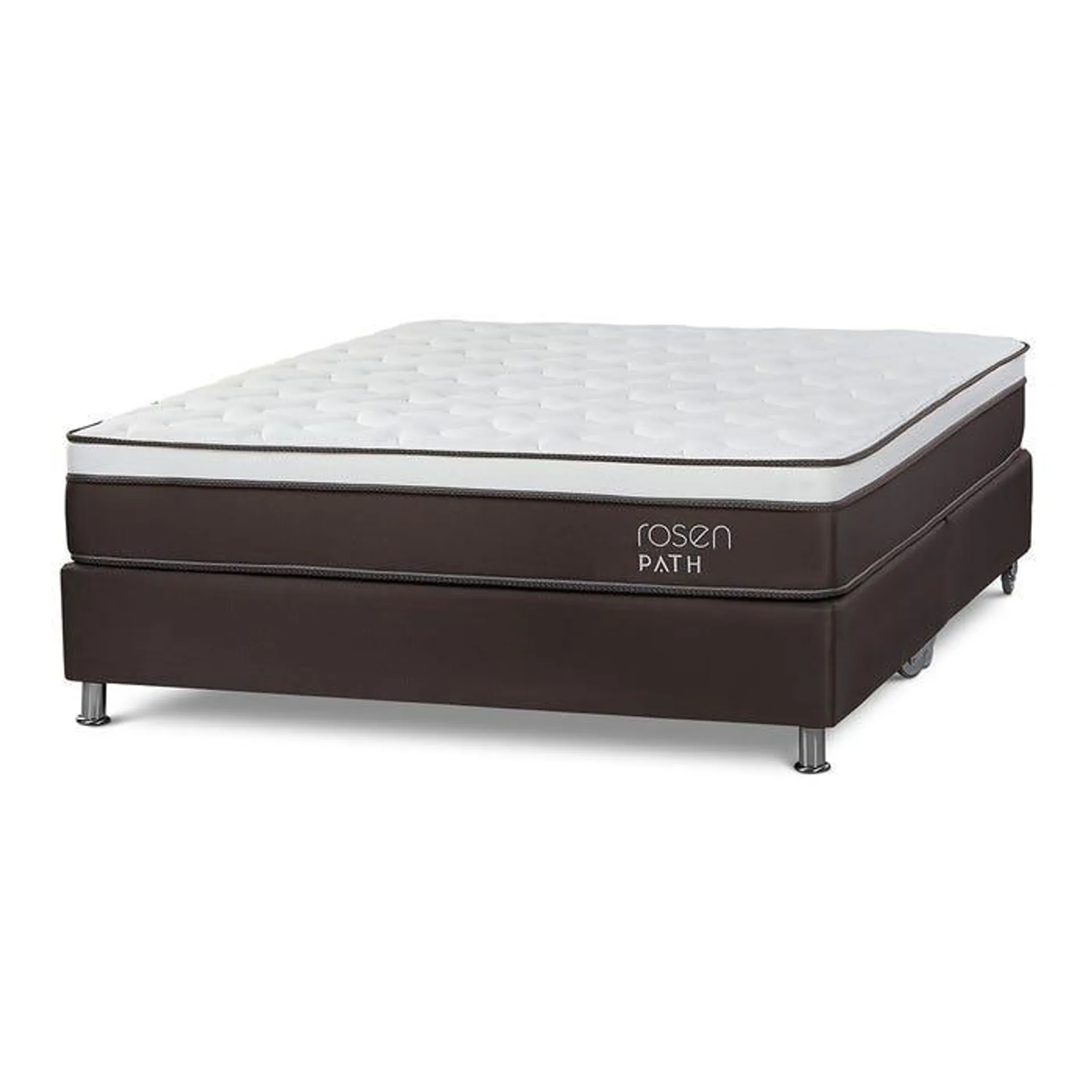 Cama Box Tarima Path Café King 200 x 200 cm