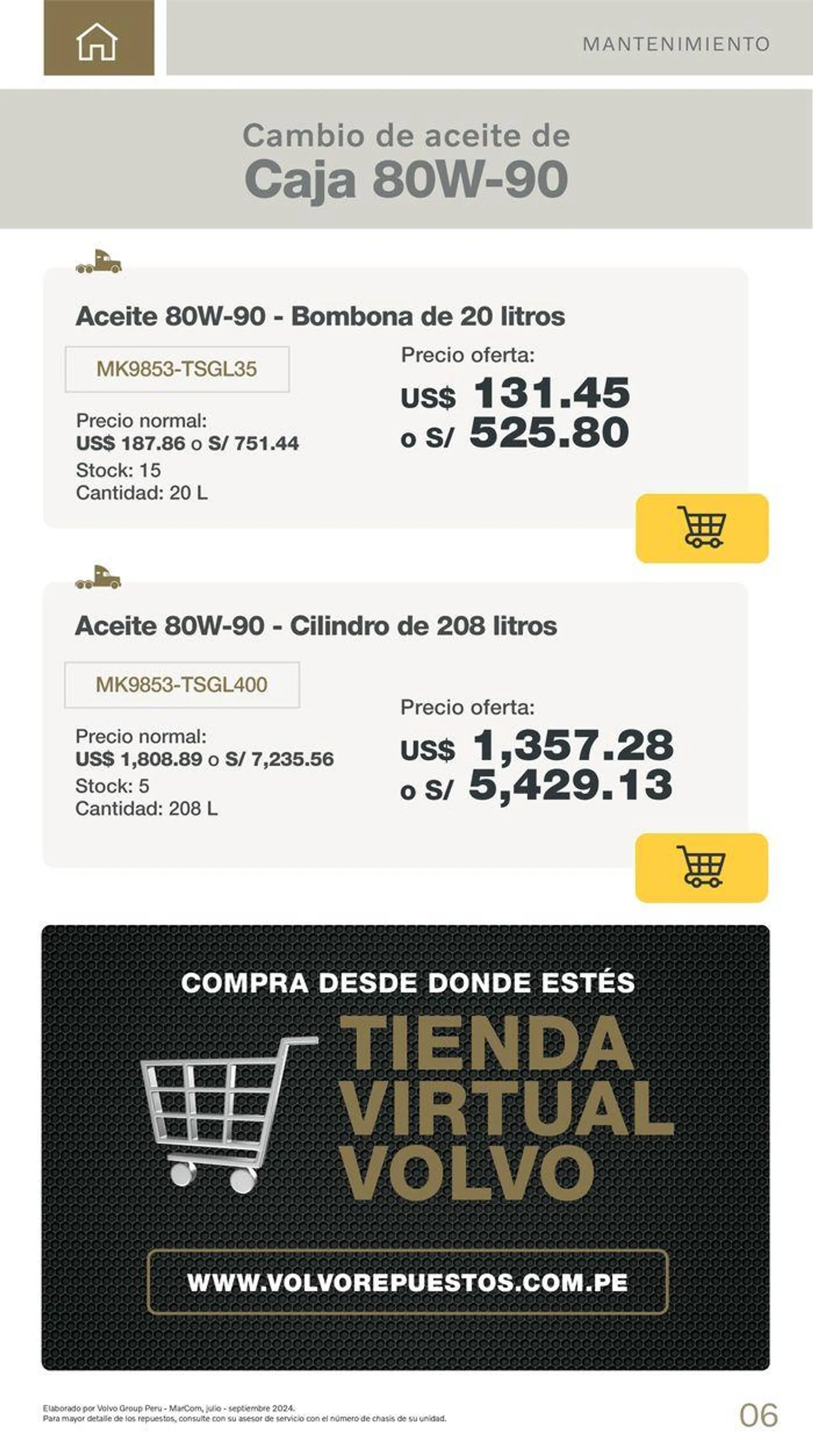 Catalogo de Promociones de repuestos, filtros y lubricantes  10 de julio al 30 de setiembre 2024 - Pag 9