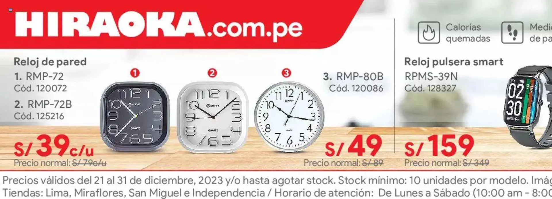 Hiraoka discount catalogo relojes