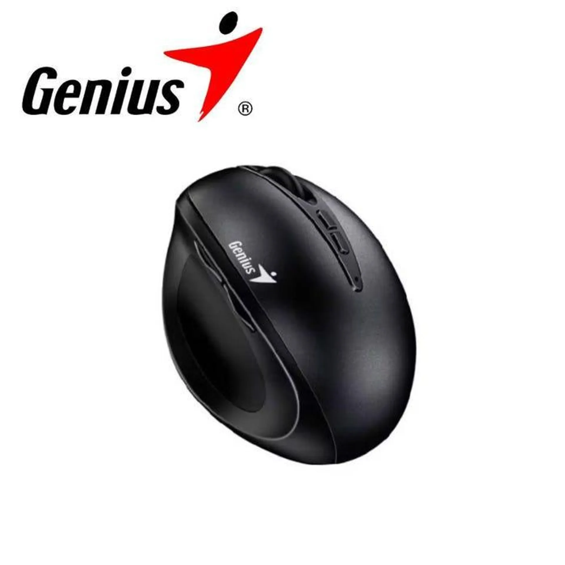 Mouse Genius Ergo 8300s Wireless Vertical 7 Botones Negro