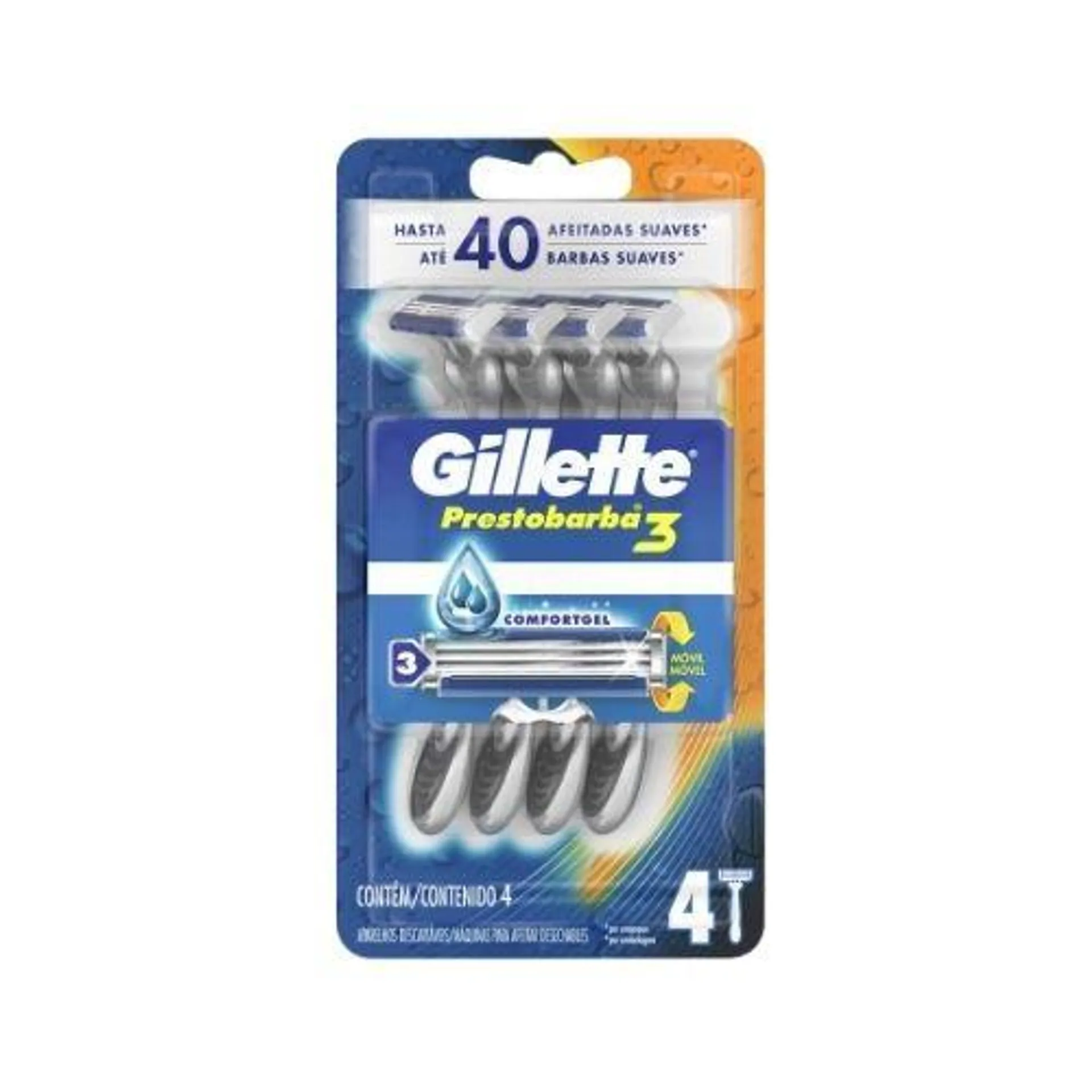 Gillette Prest 3 - Blister 4 UN