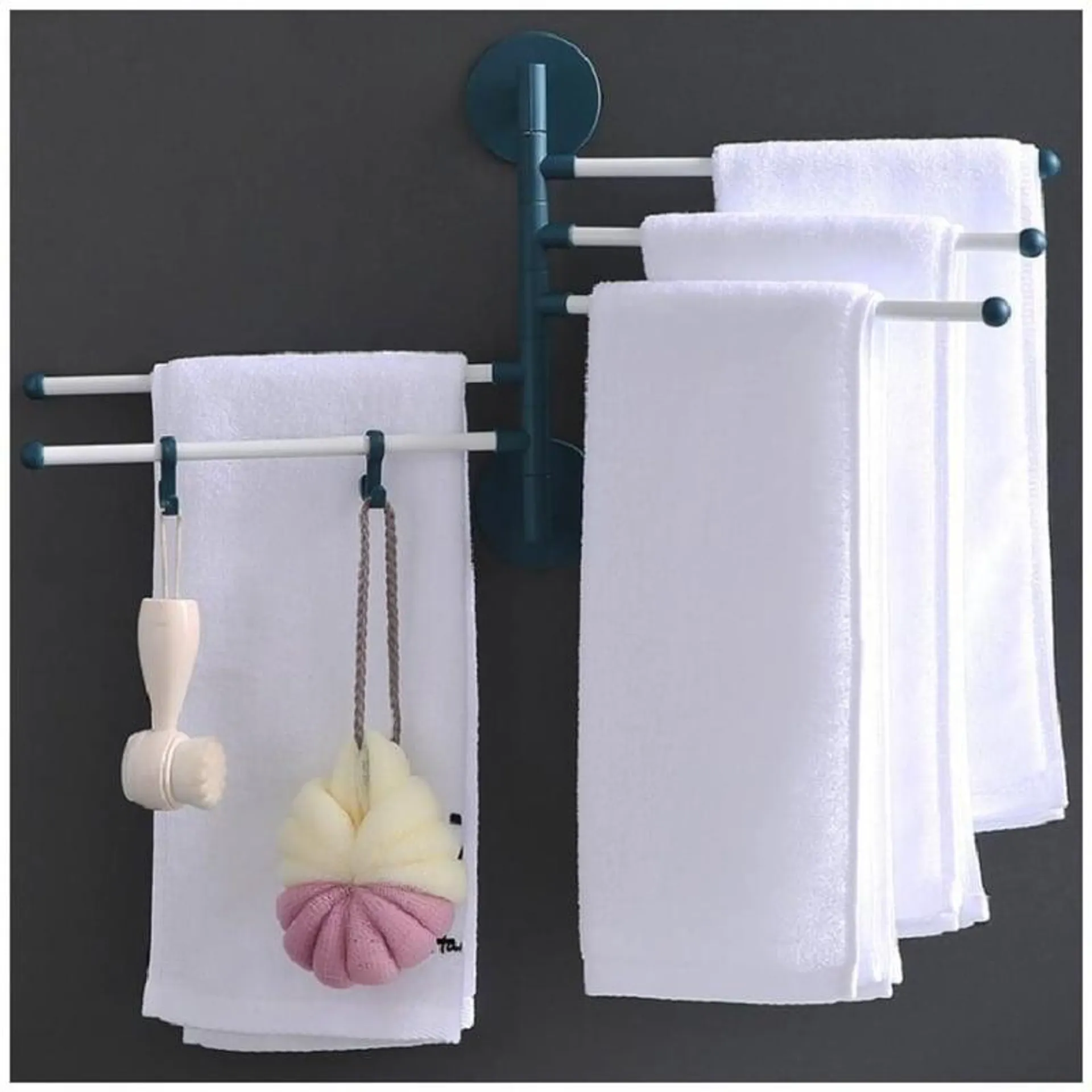 Toallero Giratorio Organizador Colgador Porta Toallas para Baño Cocina AZ T90