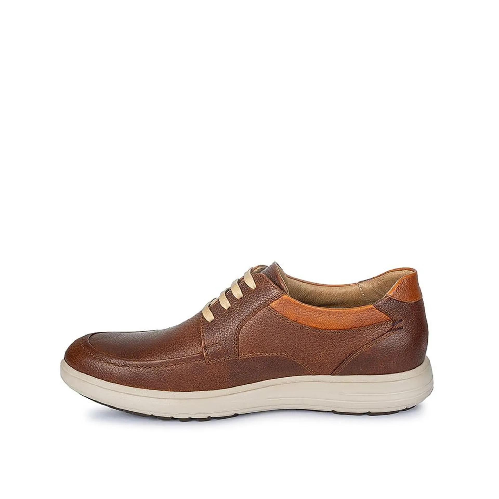 Zapato Derby Casual ANGELO-078 Habano Viale Homme Cuero