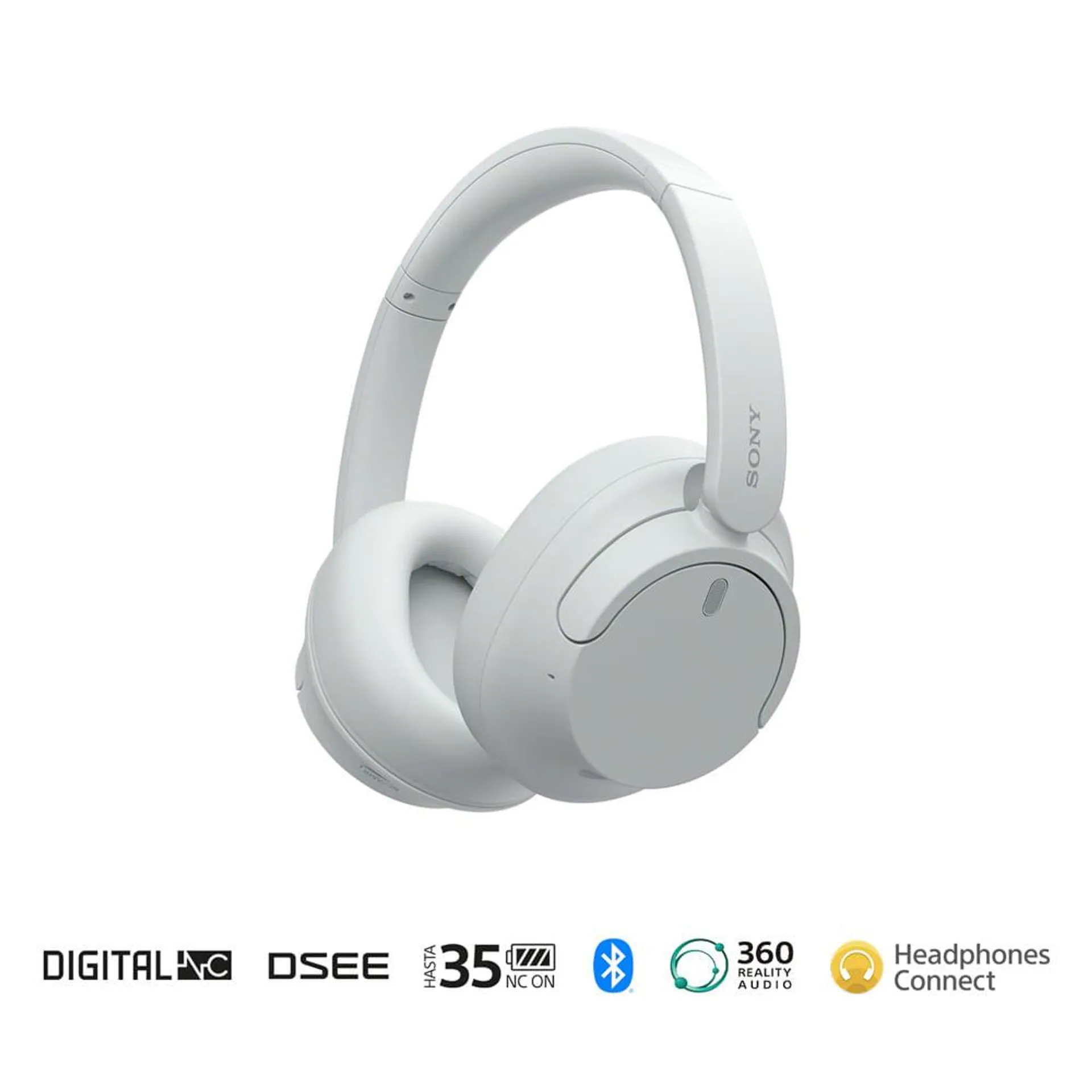 Sony Audífonos Bluetooth WH-CH720N Noise Cancelling Blanco