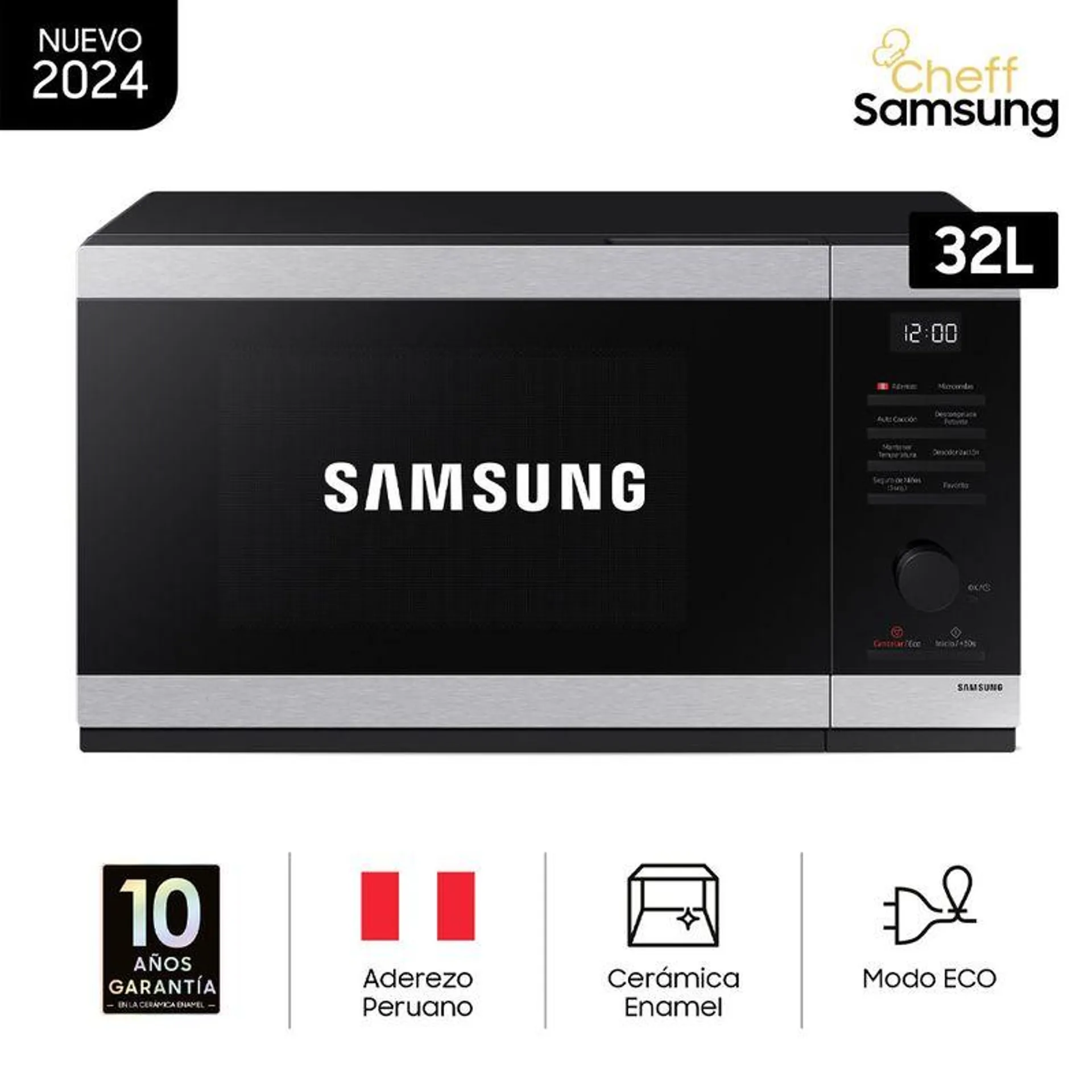 Microondas Samsung Mwo Solo 32L Inoxidable