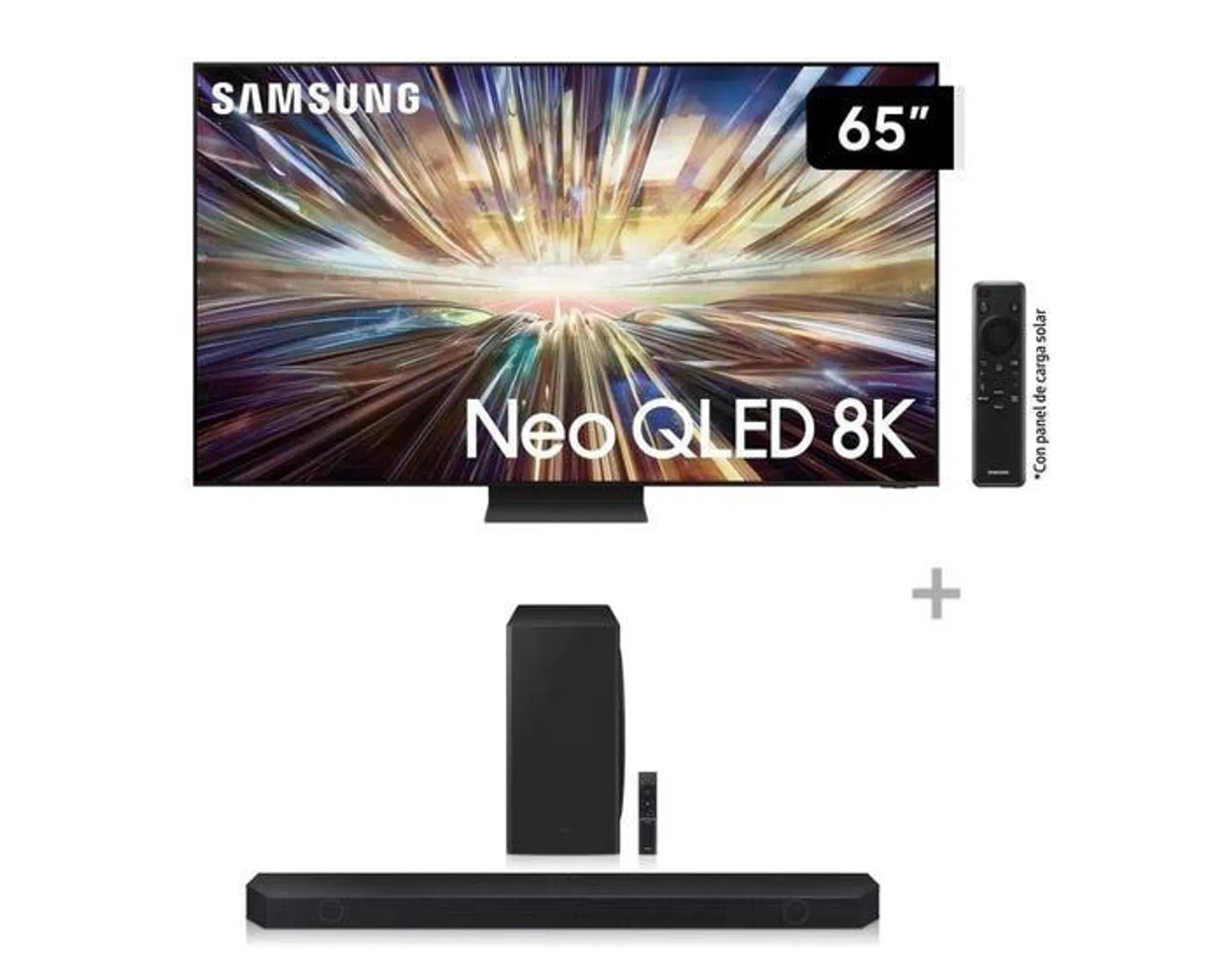 Televisor Samsung Smart TV 65" NEO QLED 8K QN65QN800DGXPE + Soundbar Samsung Wifi Bluetooth 5.1.2 CH HW-Q800C/PE