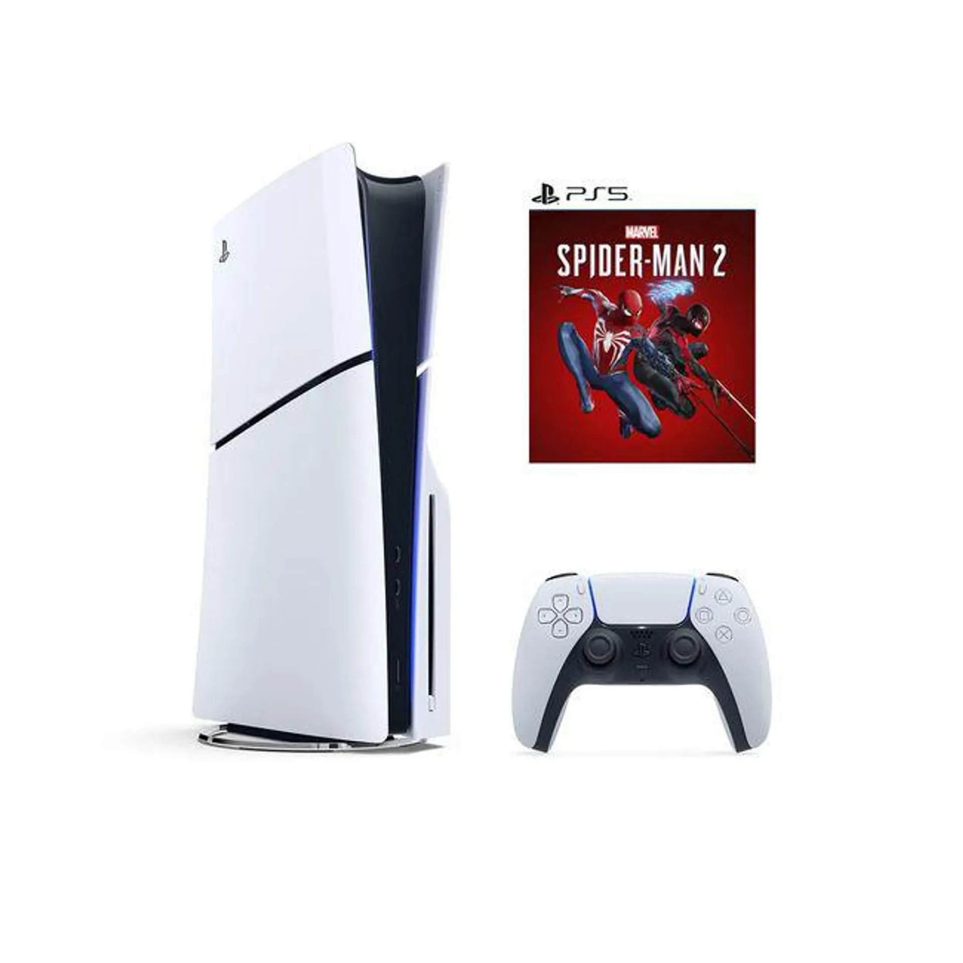 Consola PlayStation 5 Slim Lector de discos + Juego digital Spiderman 2