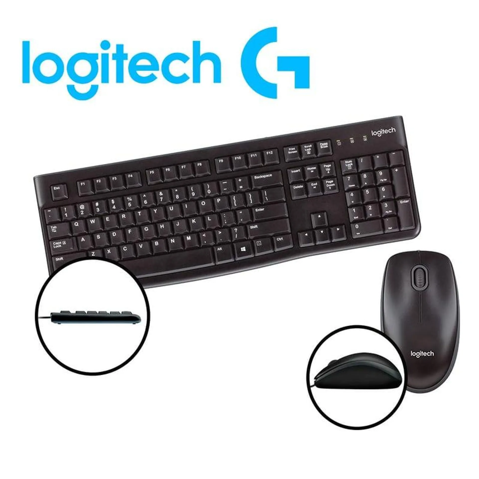 Kit Teclado Y Mouse Logitech MK120 USB