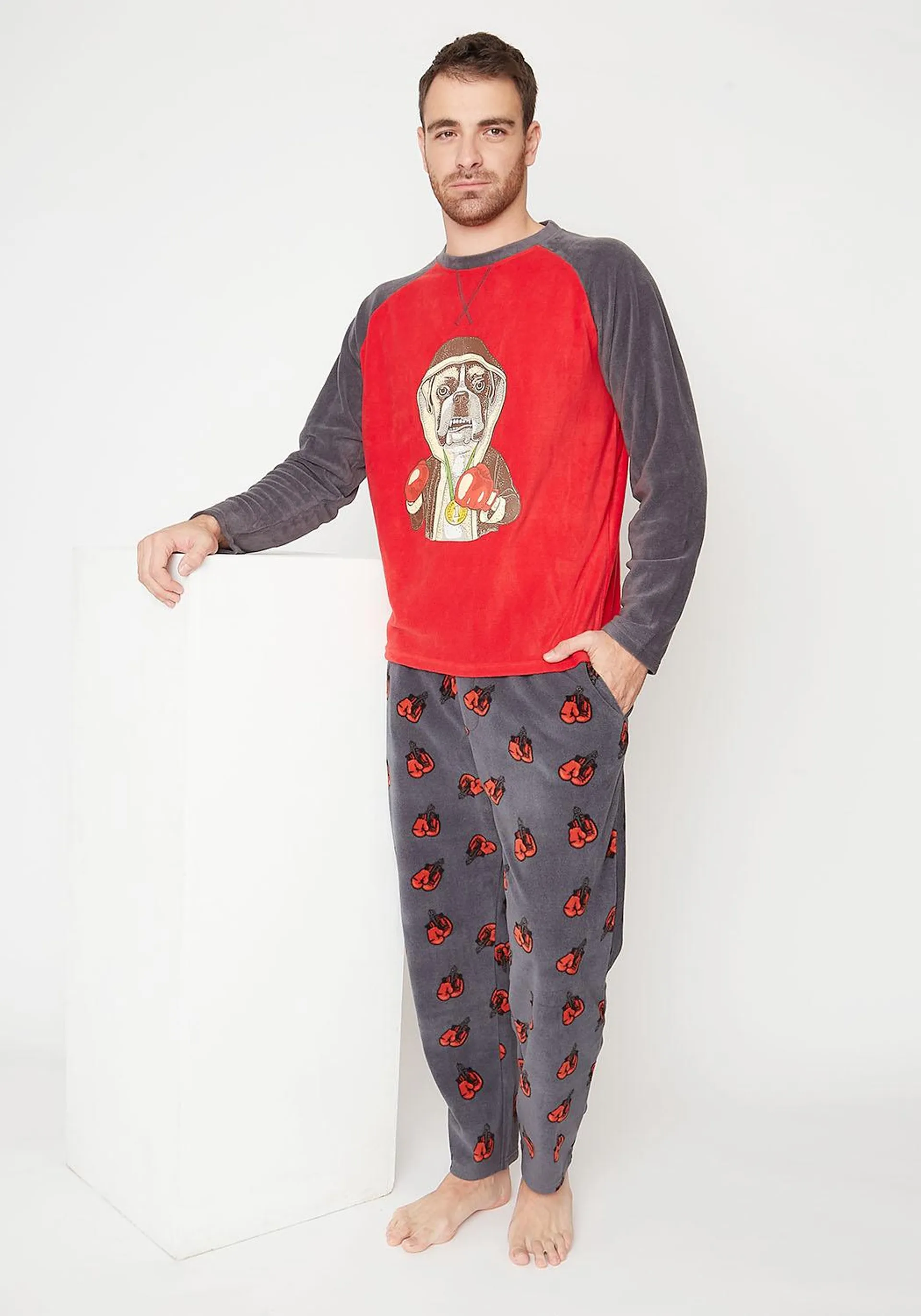 PIJAMA HOMBRE 67.1796-ROJ