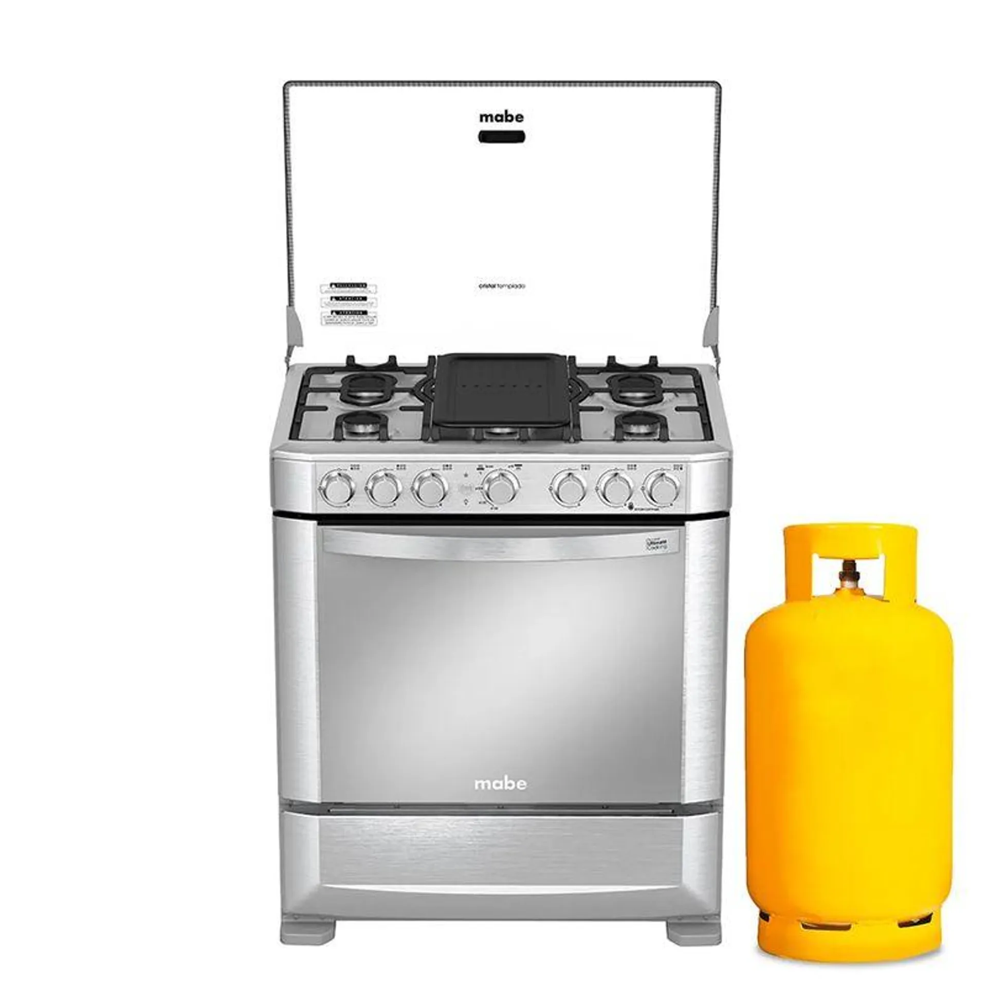 Mabe - Cocina a Gas EM7640FX1 32P | Inox