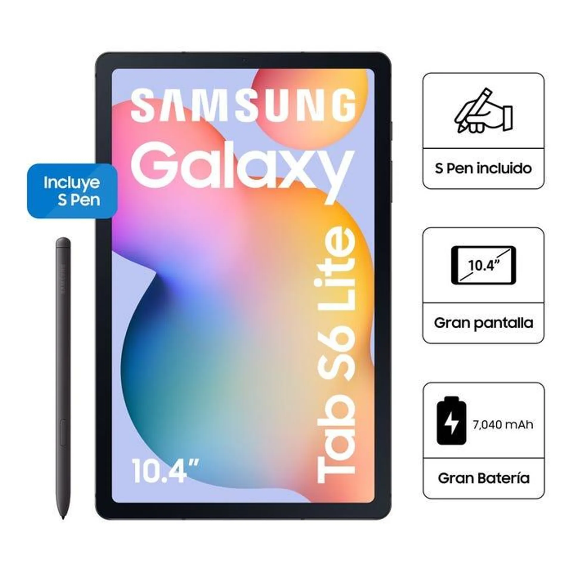 Tablet Samsung Tab S6 Lite 2024 SM-P620NZAEPEO Grafito