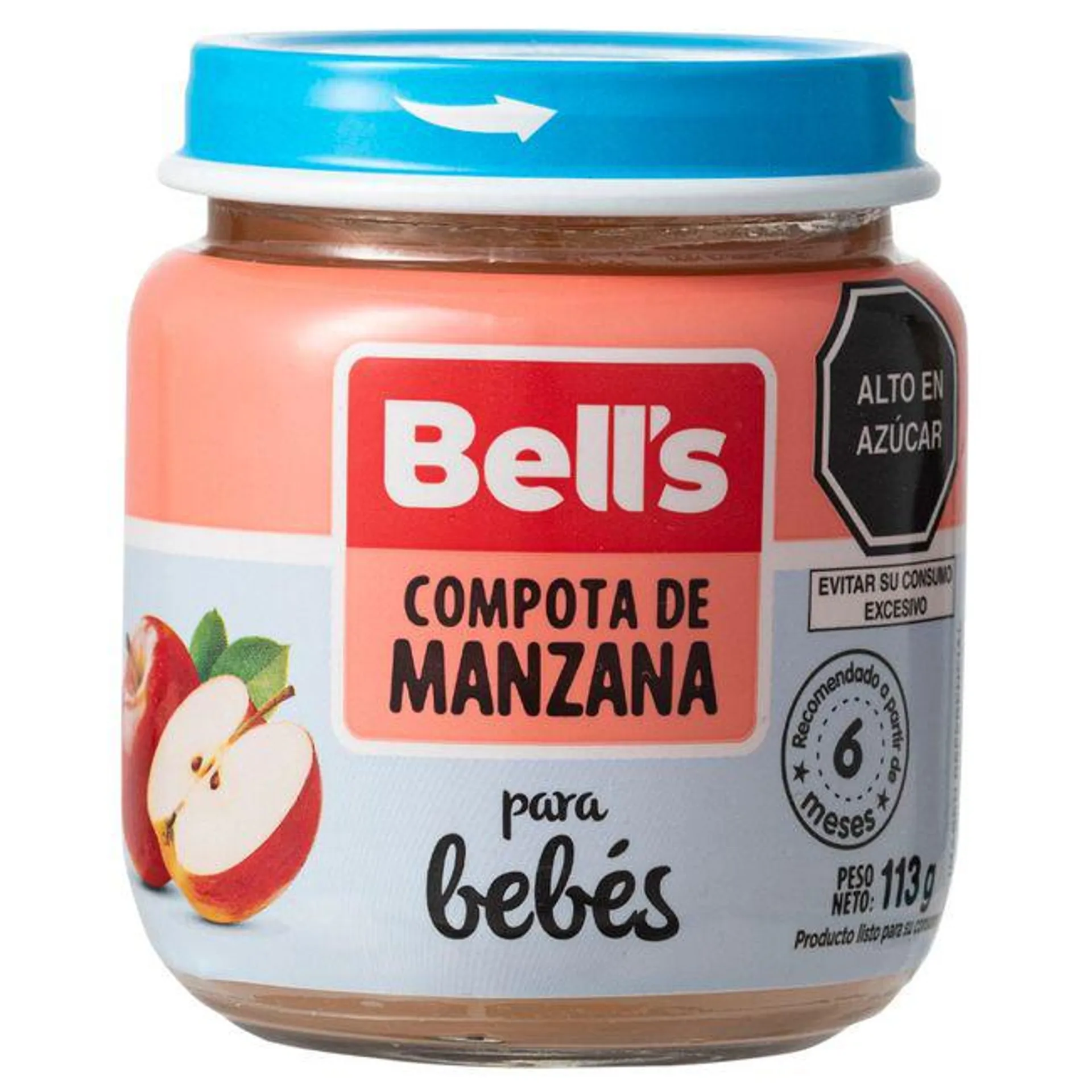 Compota de Fruta BELL'S Manzana Frasco 113g