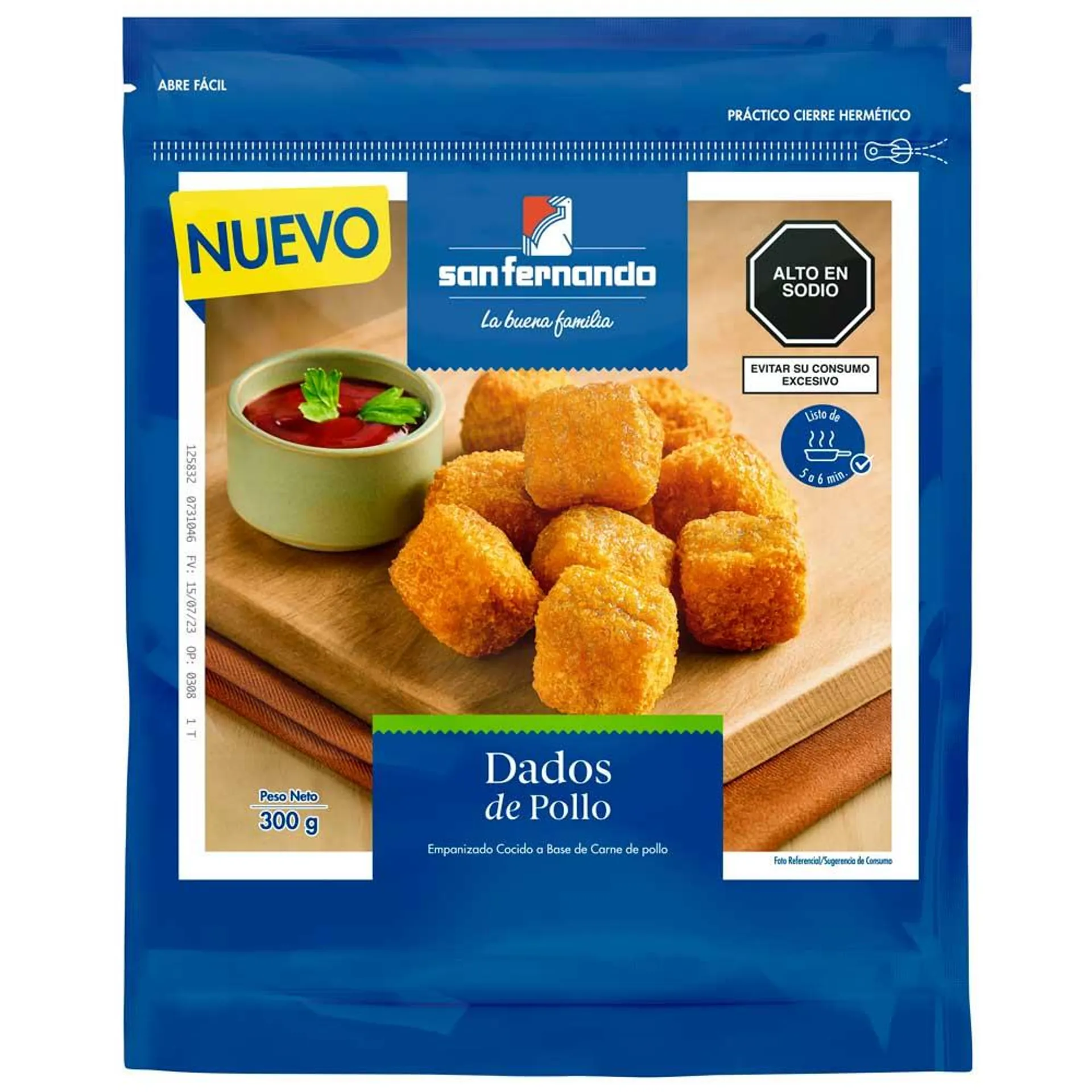 Dados De Pollo SAN FERNANDO Paquete 300g