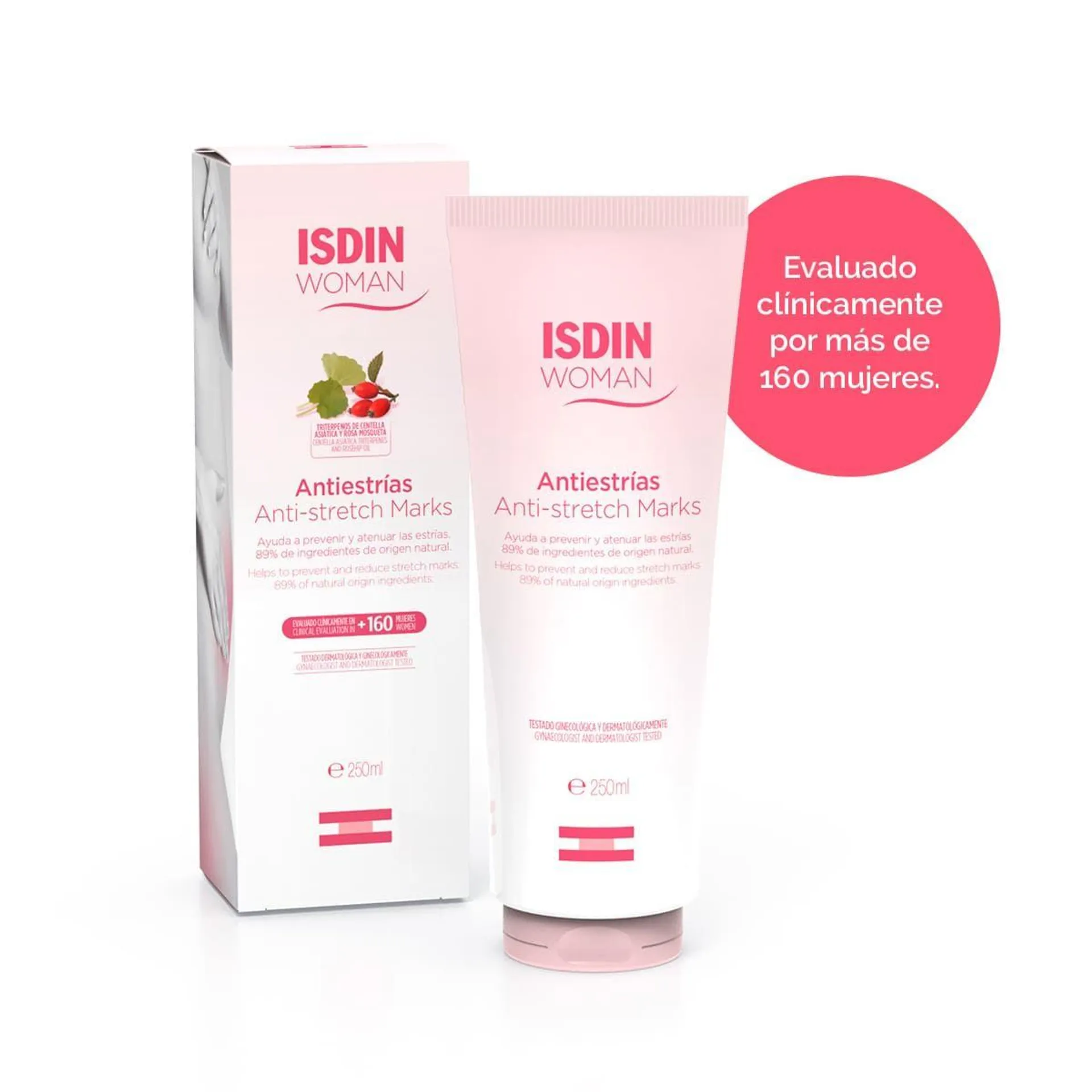 Crema Isdin Woman Antiestrías - Frasco 250 Ml