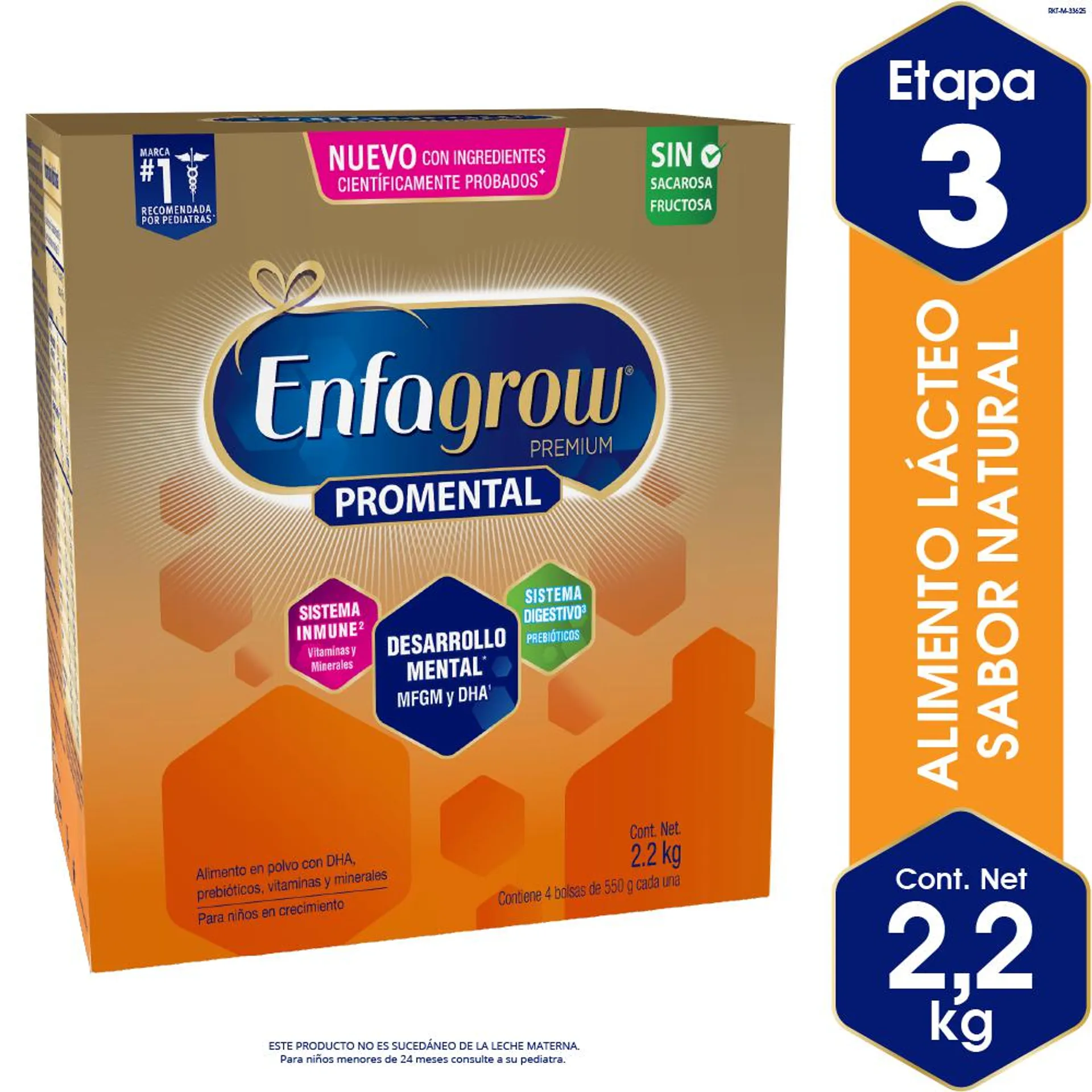 Enfagrow Premium DHA Sabor Natural - Caja 2.2 KG