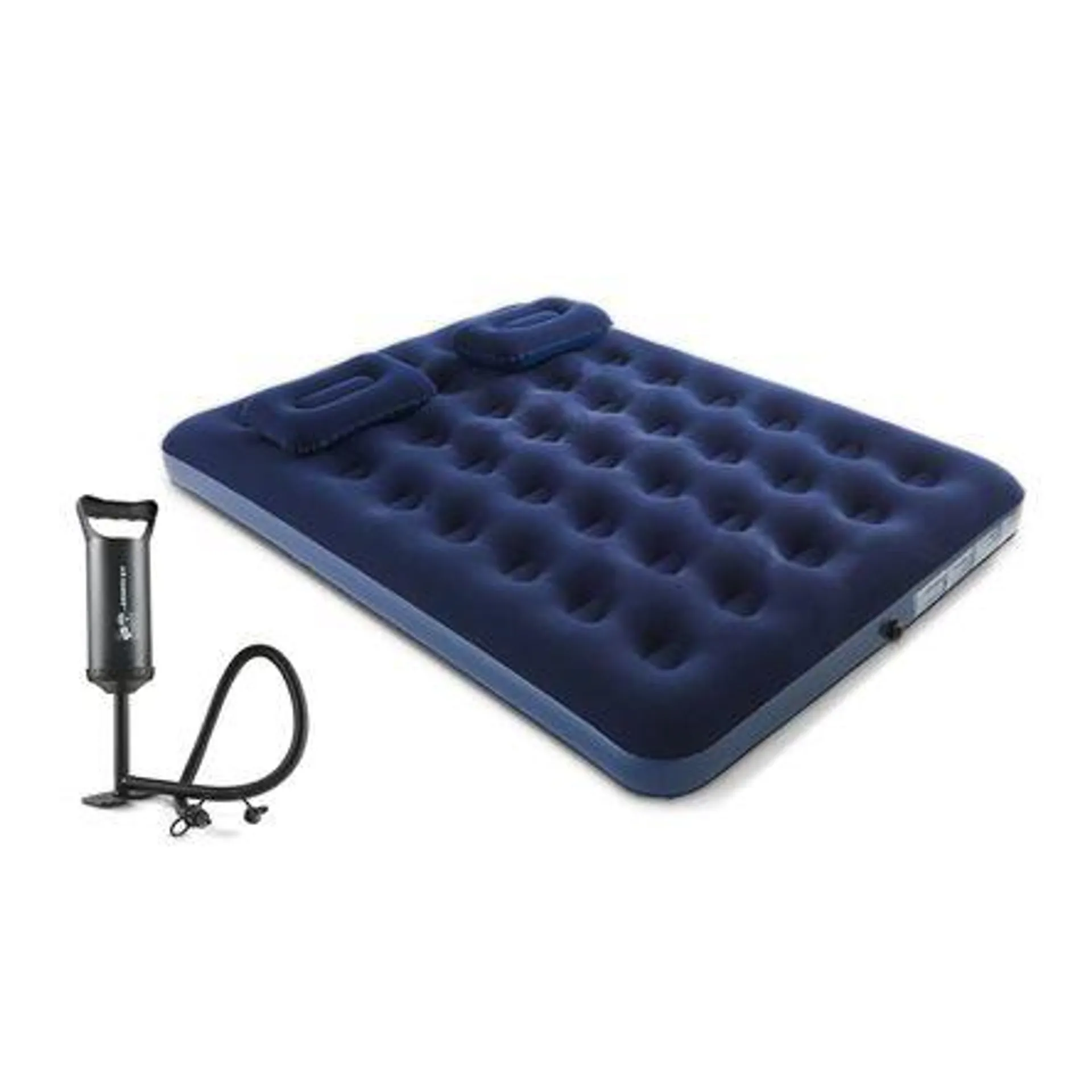 Colchón 2 plazas + inflador + 2 almohadas Bestway