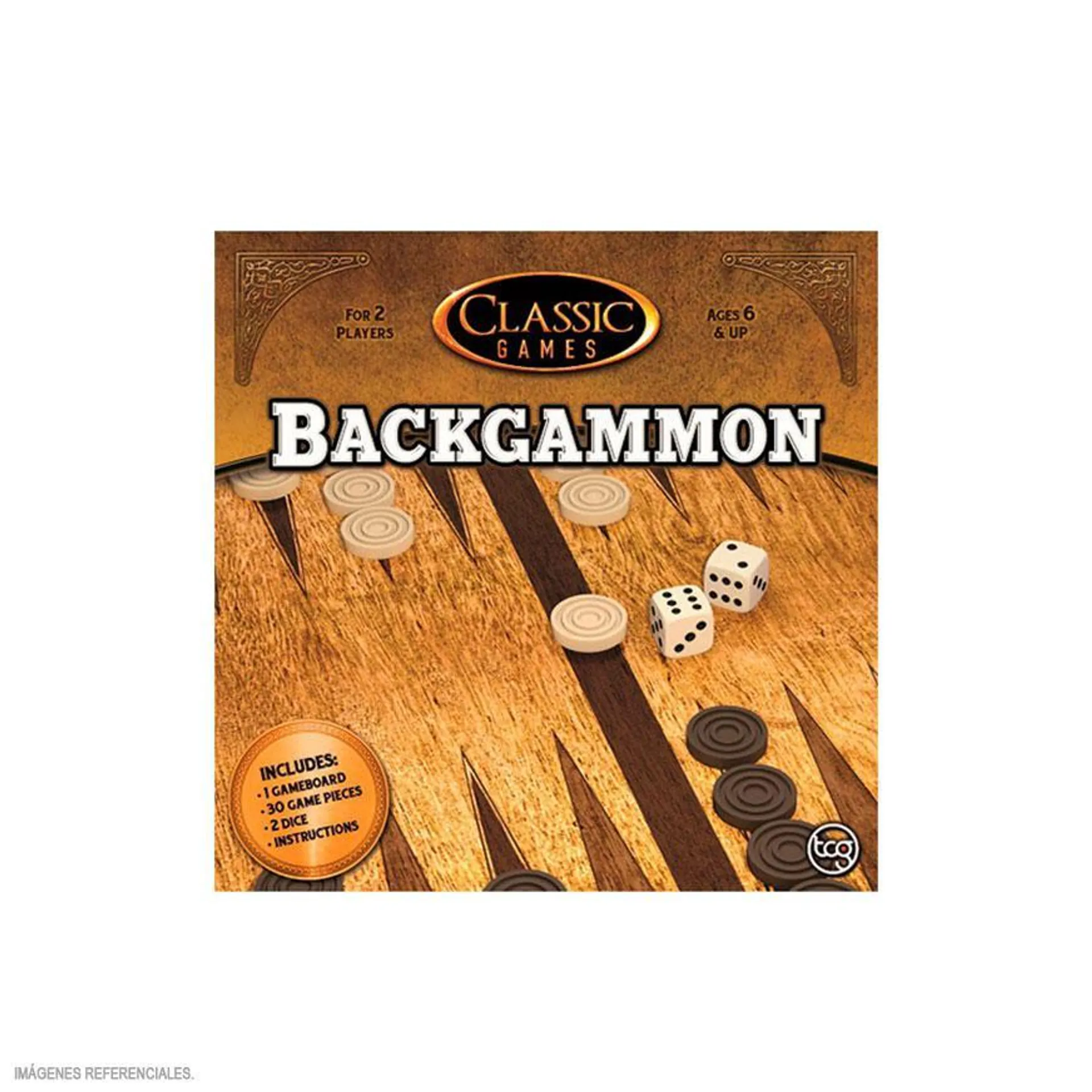 Juego De Mesa Tcg Backgammon Square