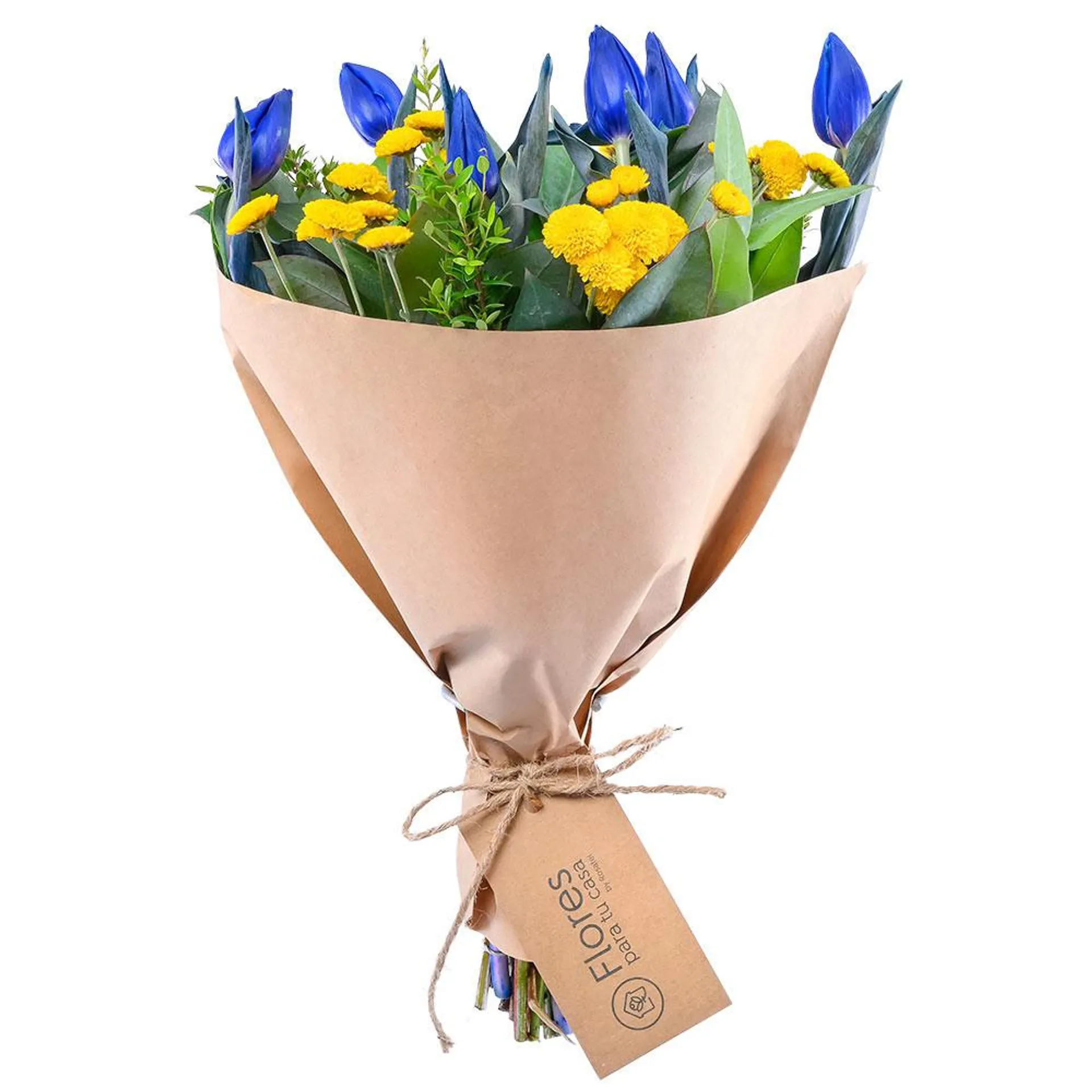 Ramo Alegría de Tulipanes Azules