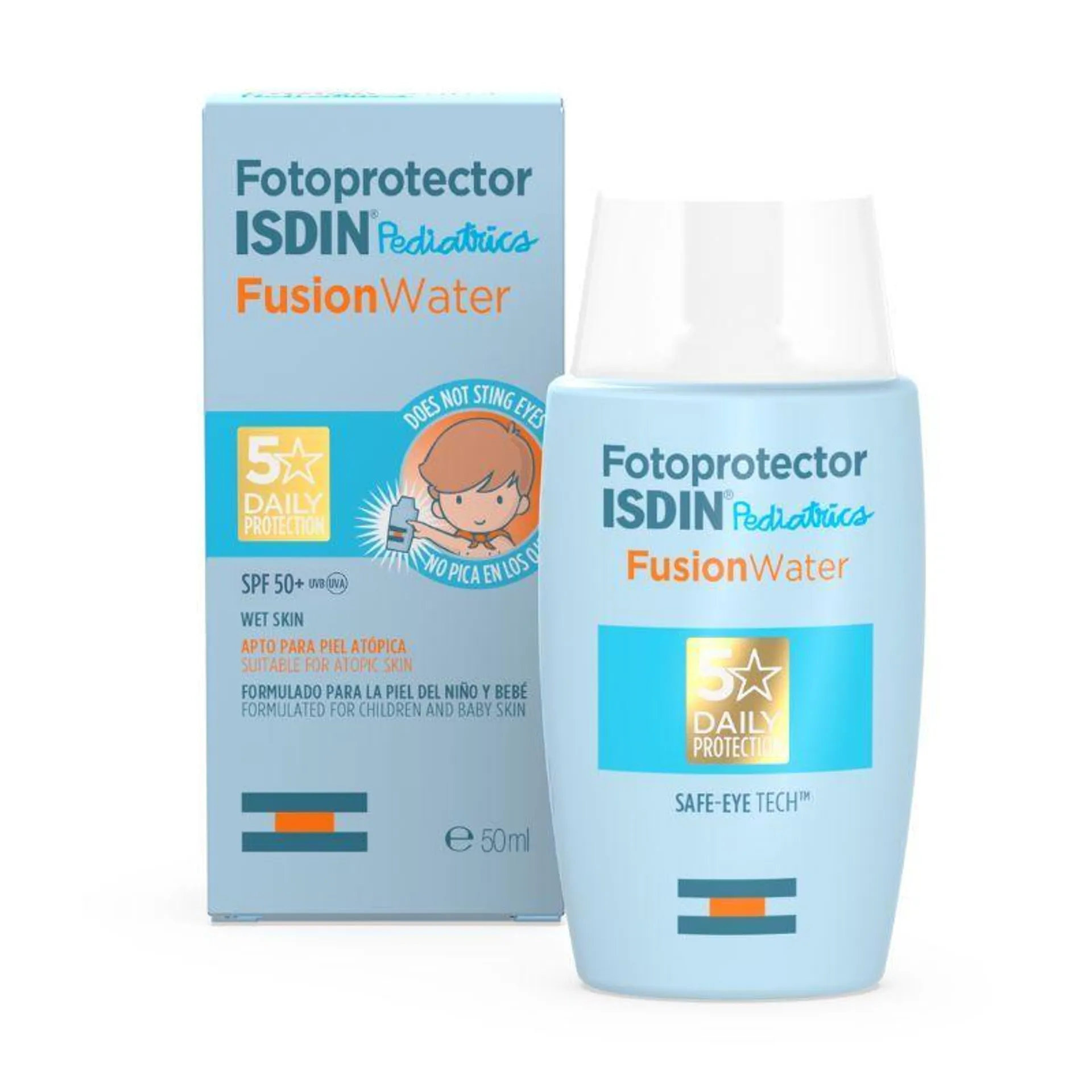 Isdin Fotoprotector Fusion Water Pediátrico - Frasco 50 Ml