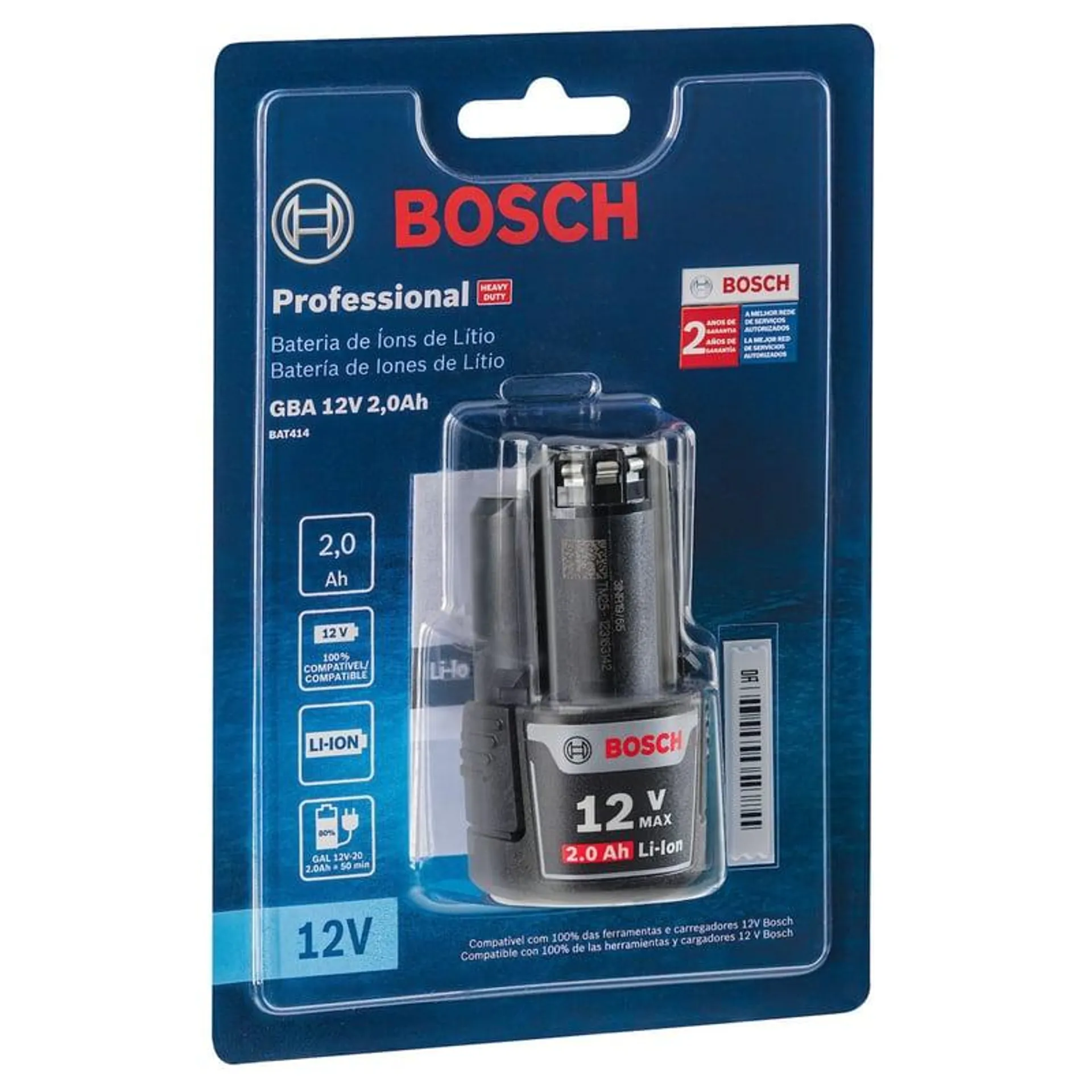 Batería de iones de litio 12V GBA 12V 2,0 Ah Bosch