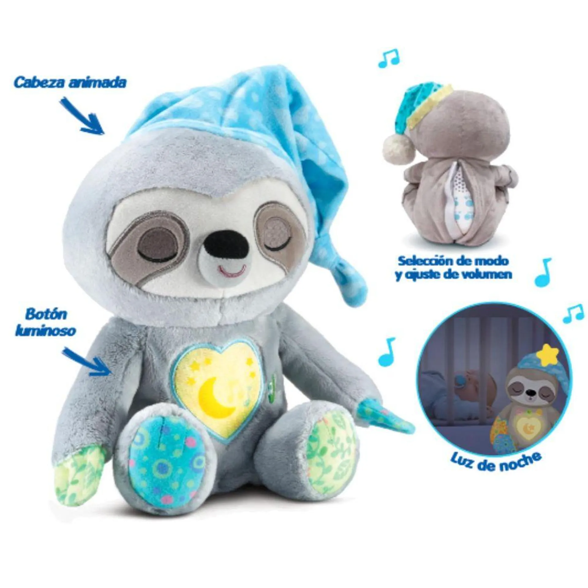 Peluche Vtech Bebe Perezoso Para Dormir