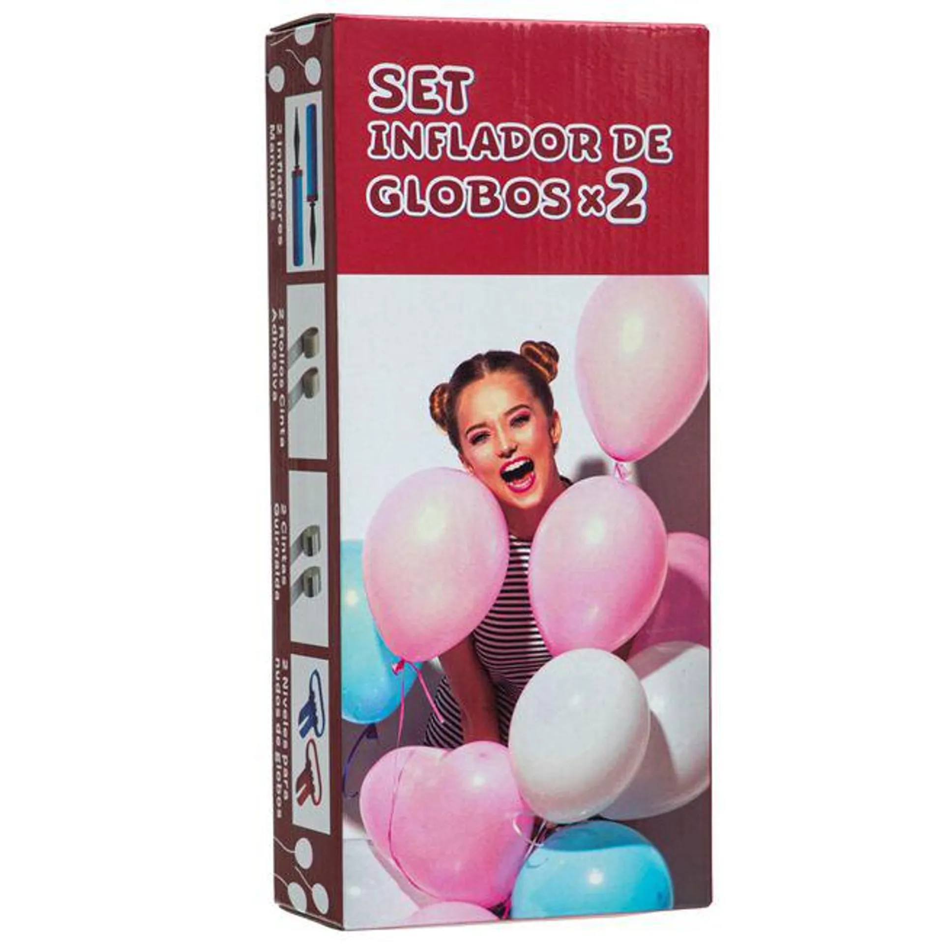 Set Inflador de Globos CLASS&WORK 2un