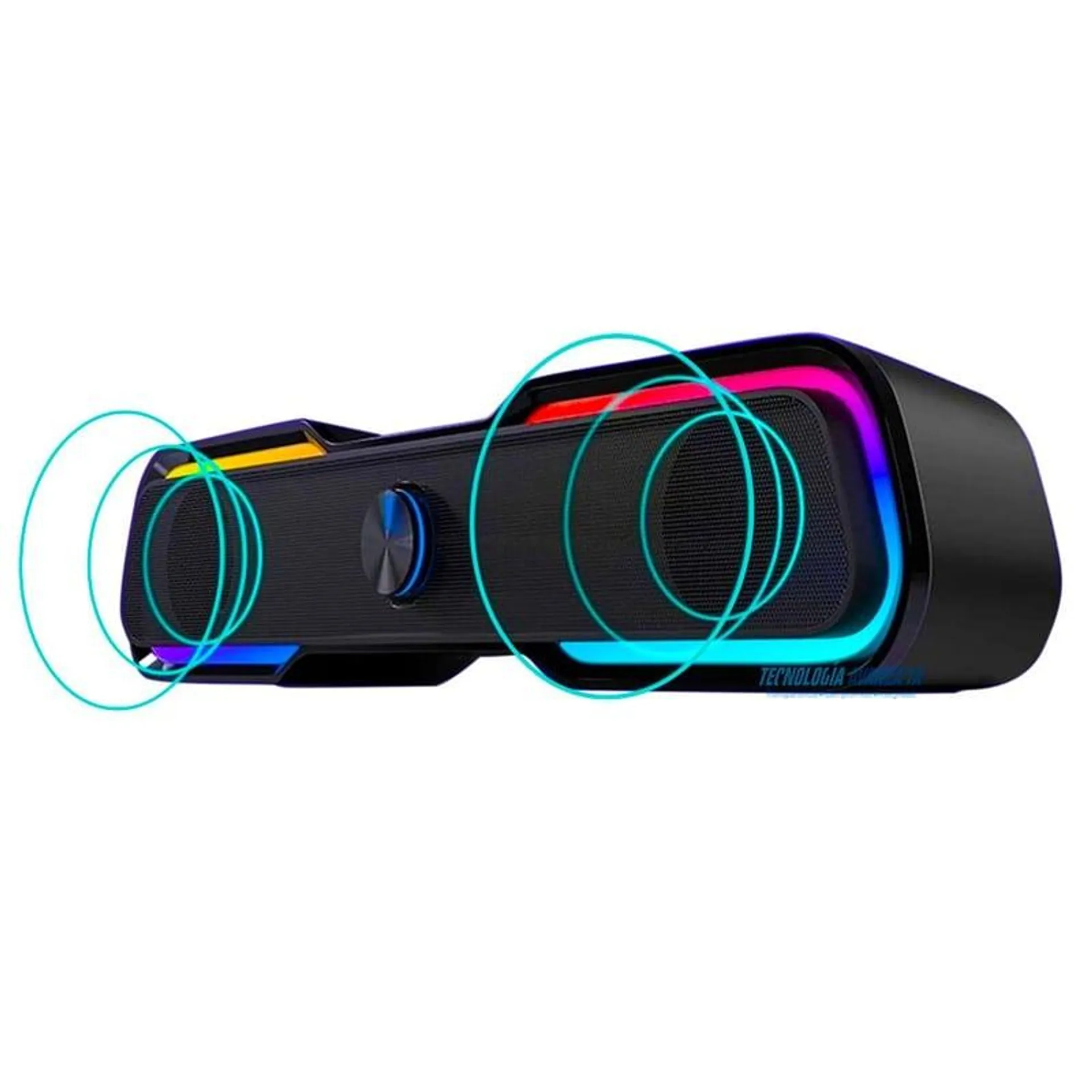 Parlante en Barra Gamer RGB Subwoofer Bluetooth