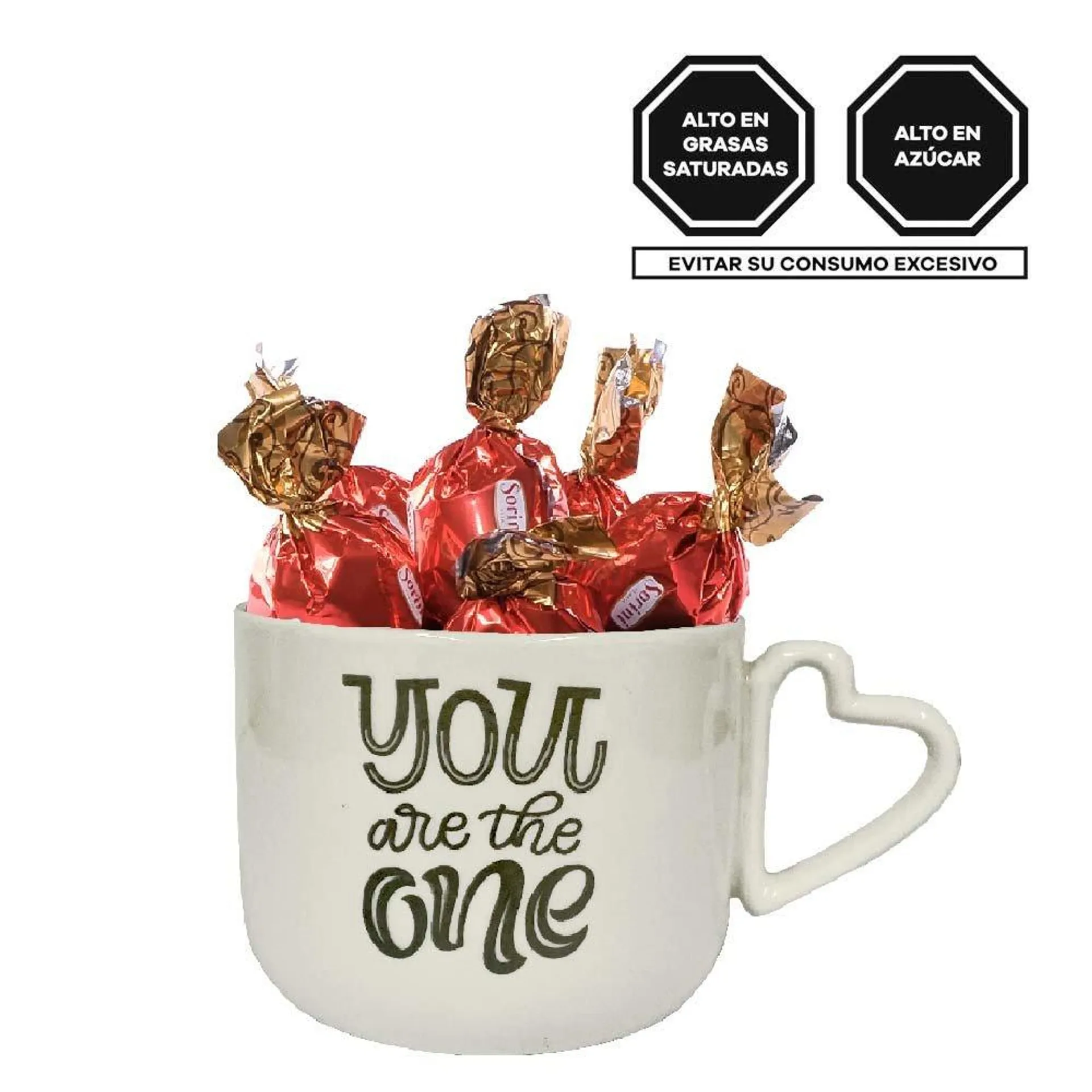 Taza You Are The One con Bombones Sorini