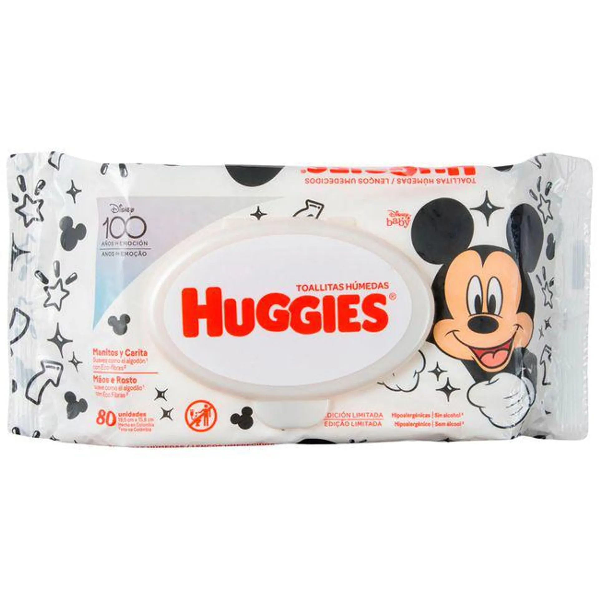 Toallitas Húmedas HUGGIES Manitos y Carita Paquete 80un