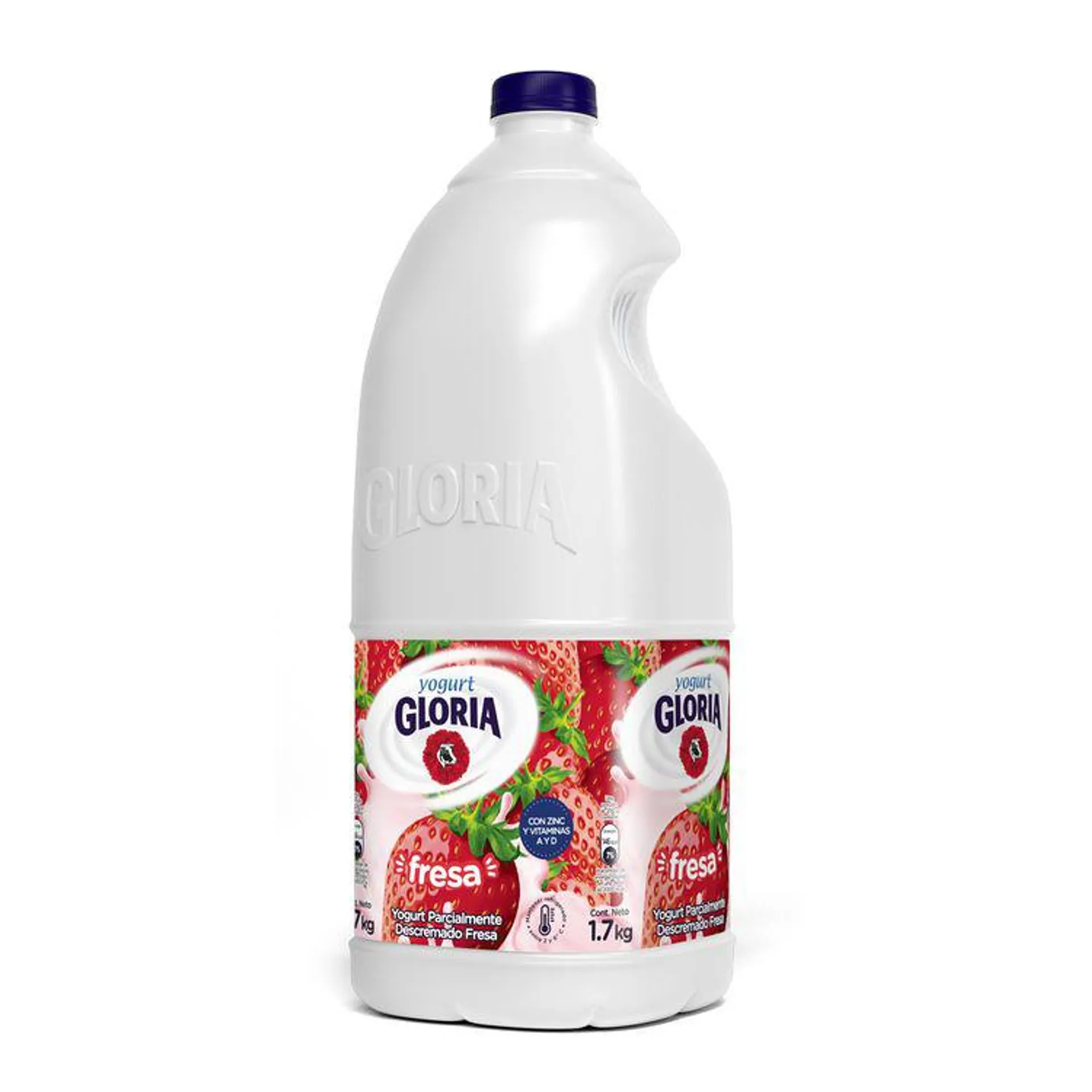 Yogurt Parcialmente Descremado Gloria Fresa Galonera 1.7kg