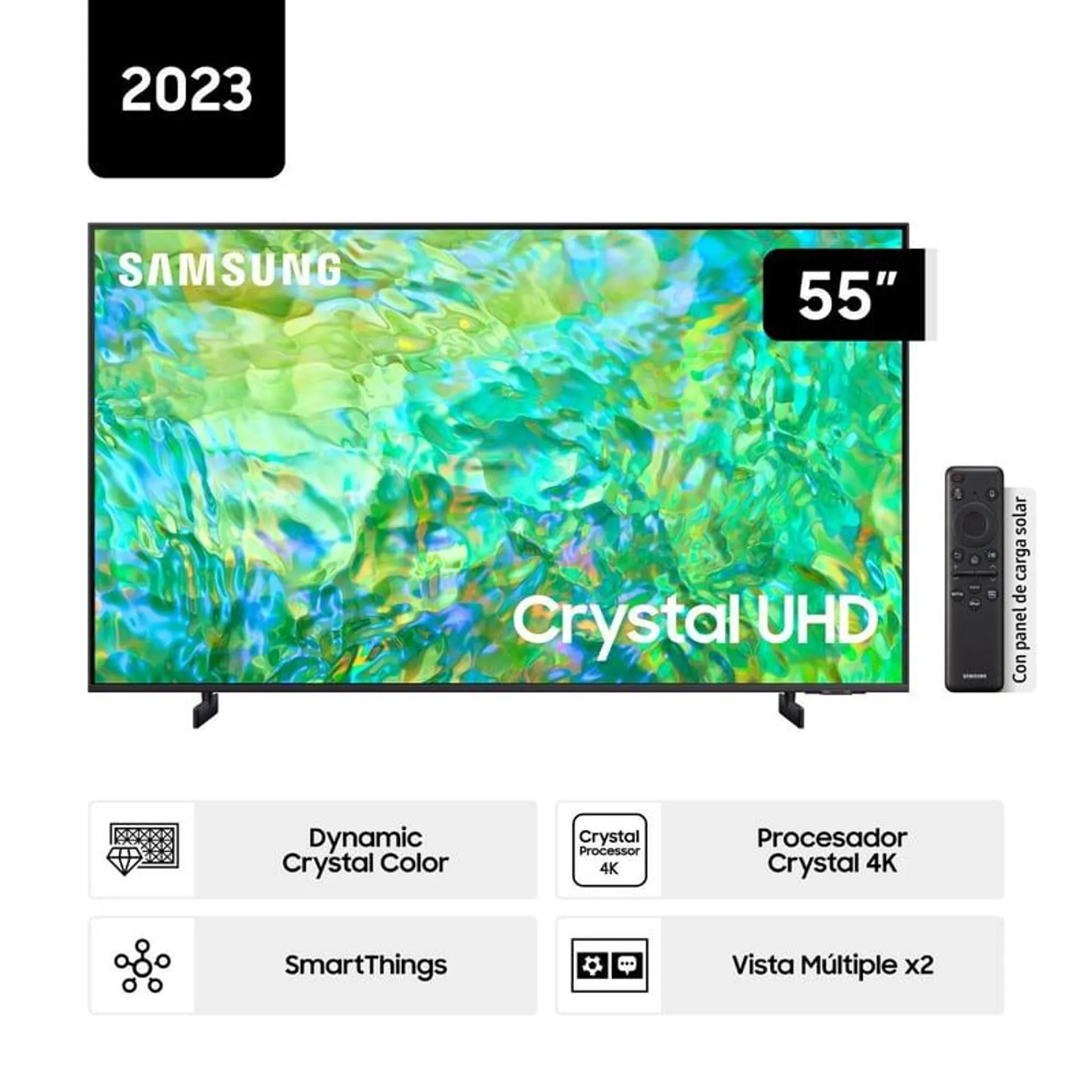 Televisor Samsung Smart Tv 55" Crystal Uhd 4k Un55cu8000gxpe (nuevo)