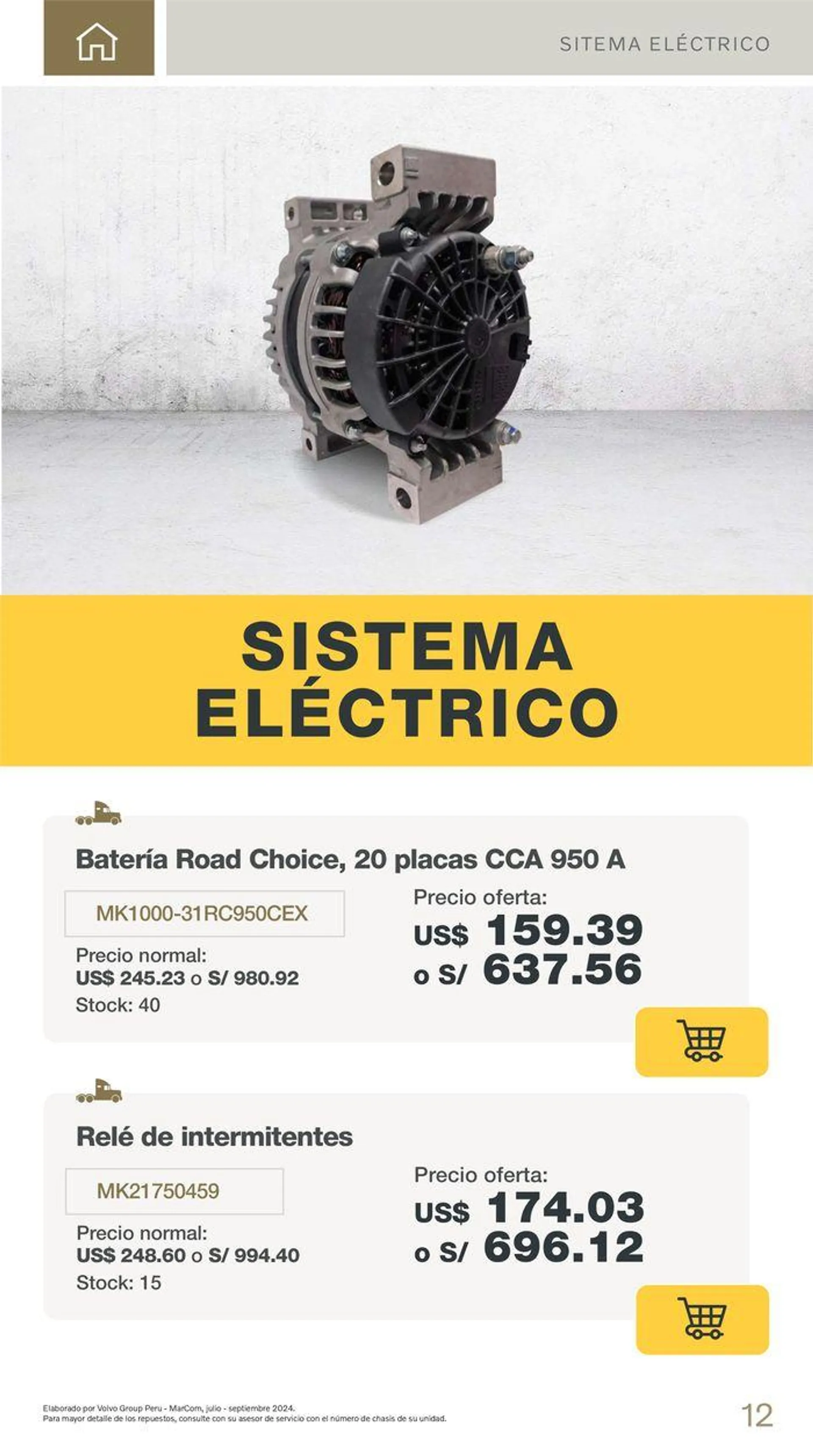 Catalogo de Promociones de repuestos, filtros y lubricantes  10 de julio al 30 de setiembre 2024 - Pag 15