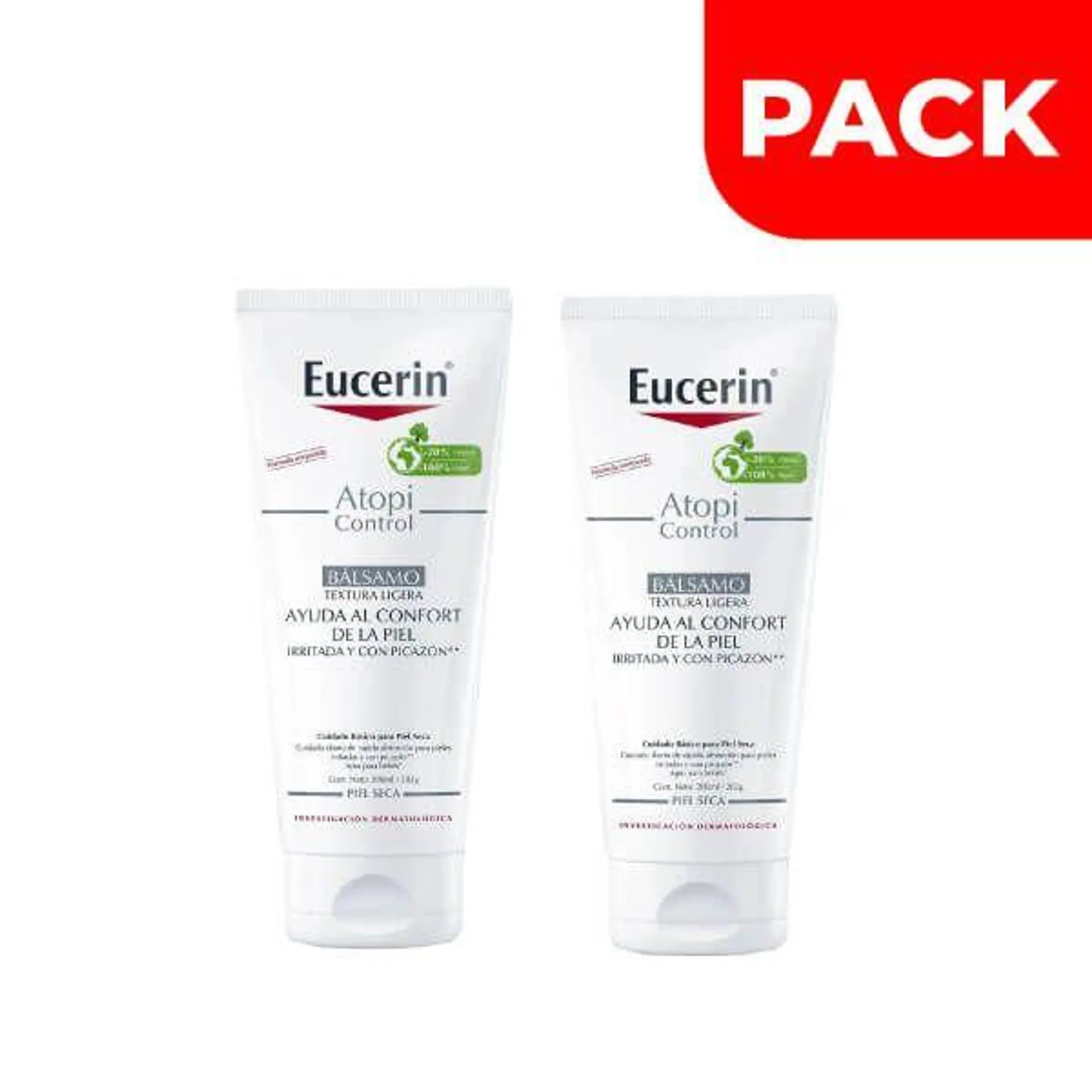 Pack Eucerin Atopi Control Bálsamo Calmante Para Piel Seca - Frasco 400 Ml