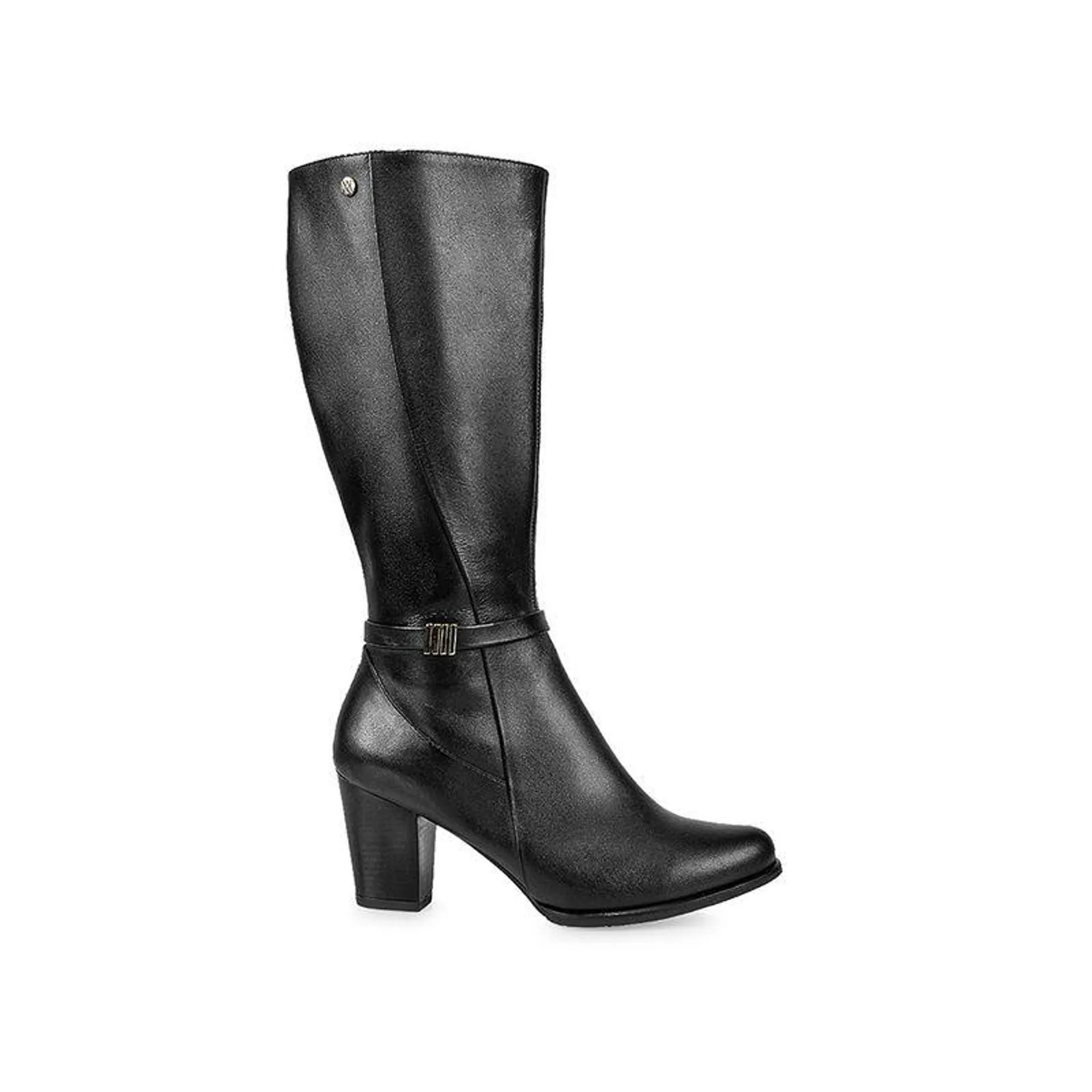 Bota Alta Casual RUT-2401 Negro Viale Cuero