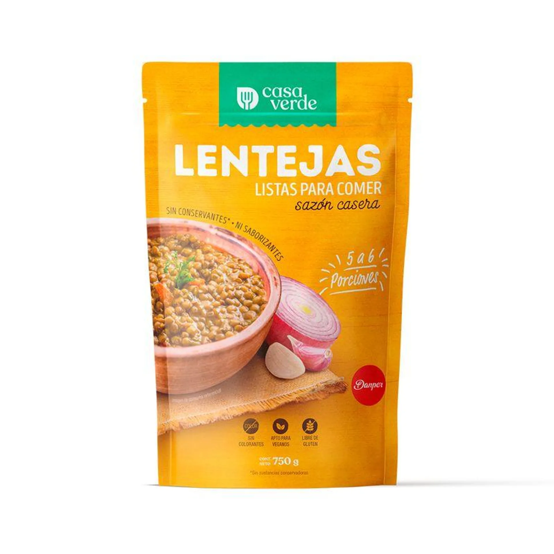 Lentejas listas para comer x 750 gr.