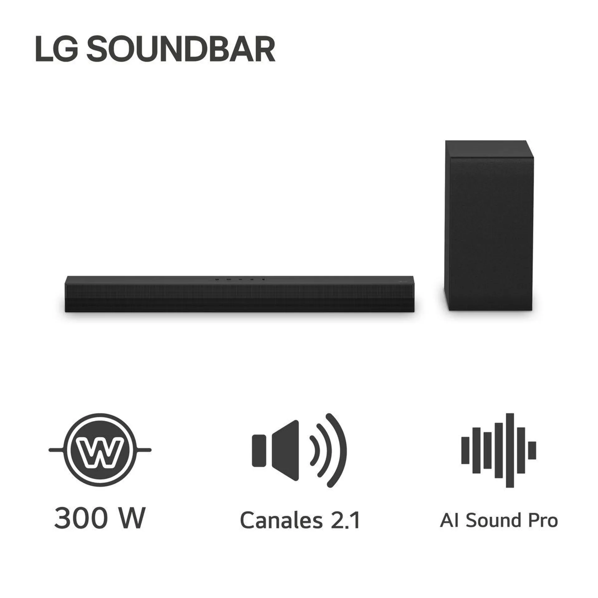 LG Soundbar S40T 300W Bluetooth AI Sound Pro (2024)