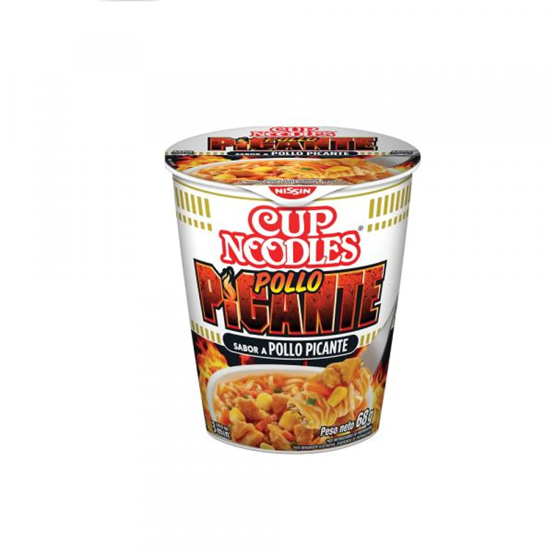 Sopa Instántanea Nissin-Cup Noodles sabor a pollo picante vaso 68g