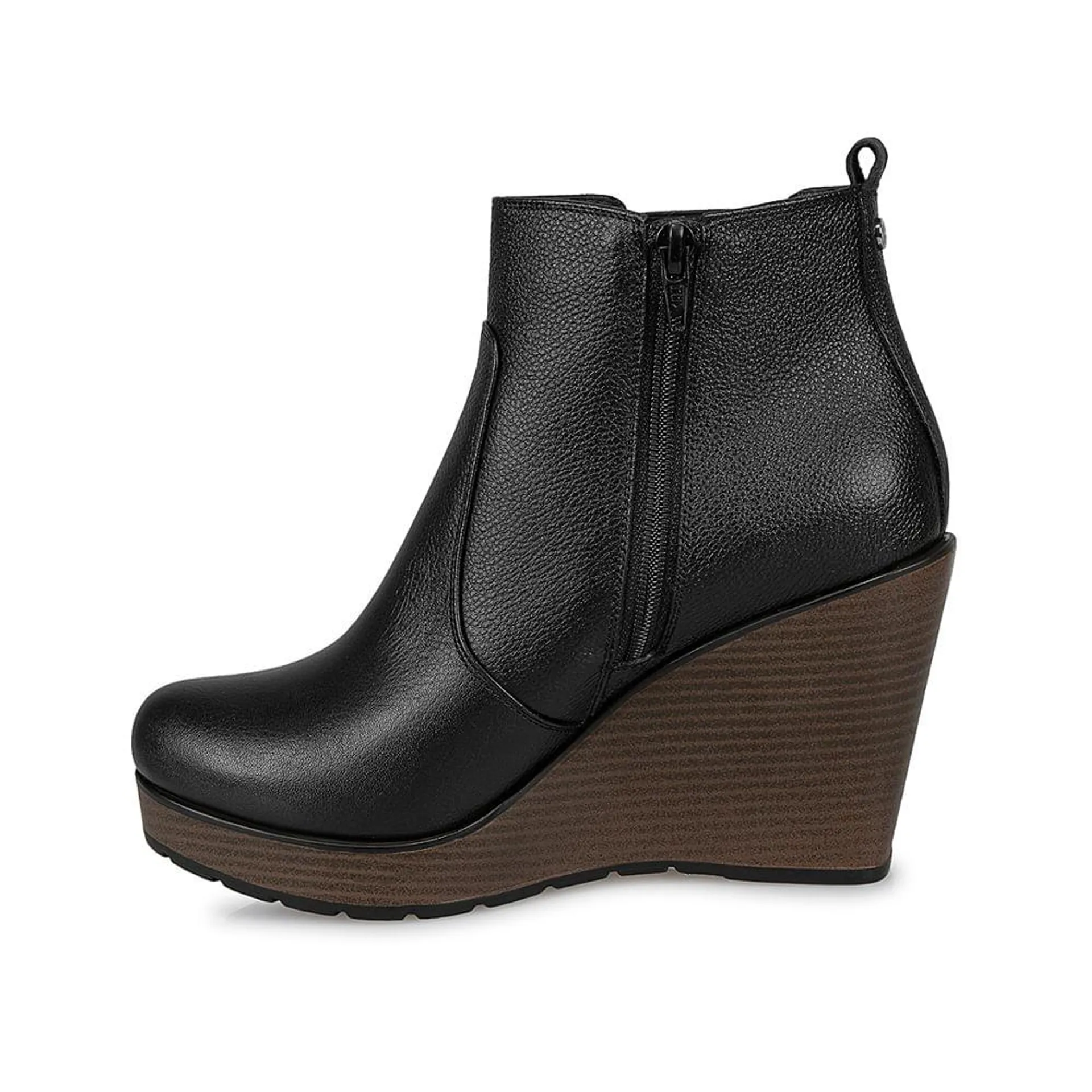 Botin Chelsea Casual LINDA-2414 Negro Viale Cuero