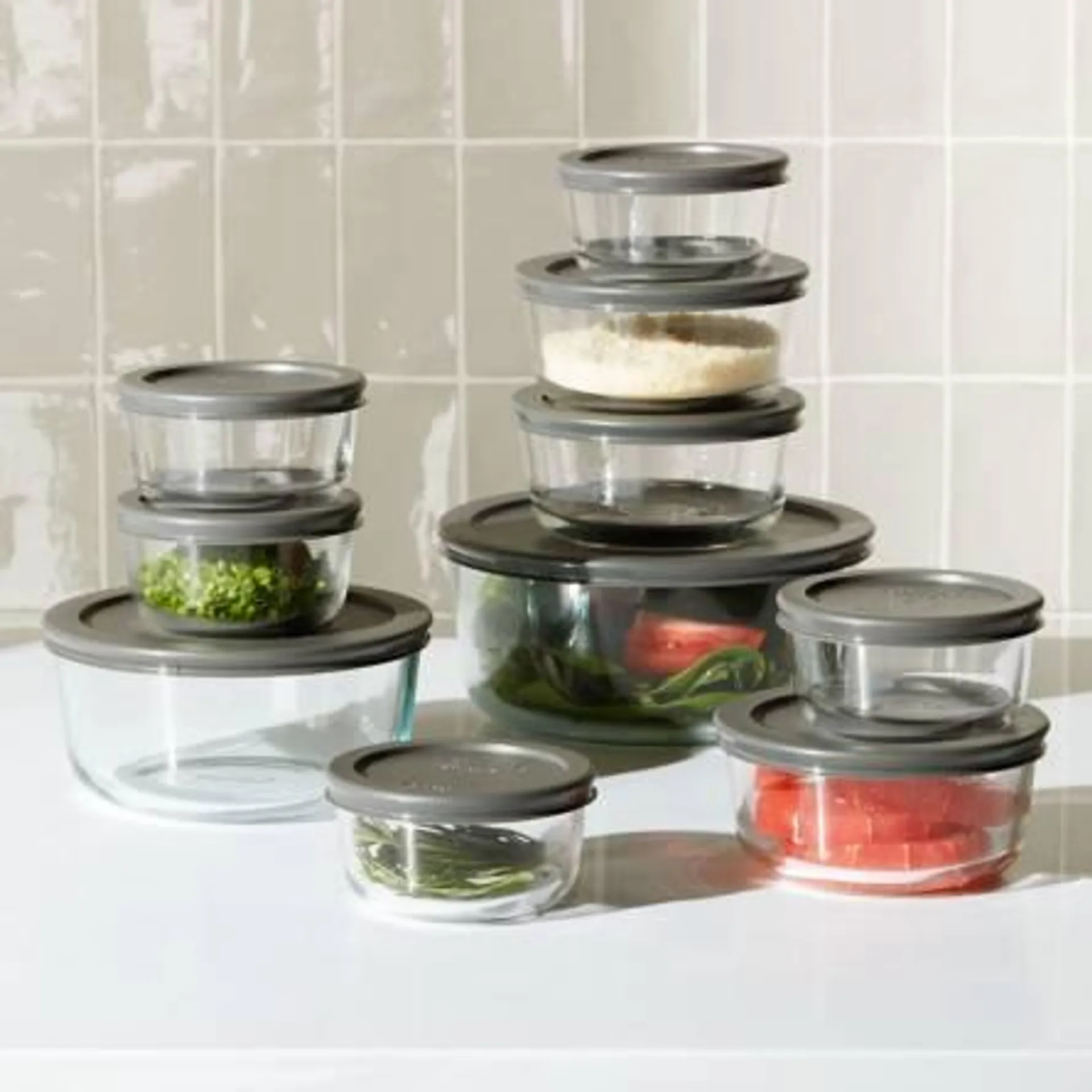 Juego De Contenedores De 20Pzs Pyrex