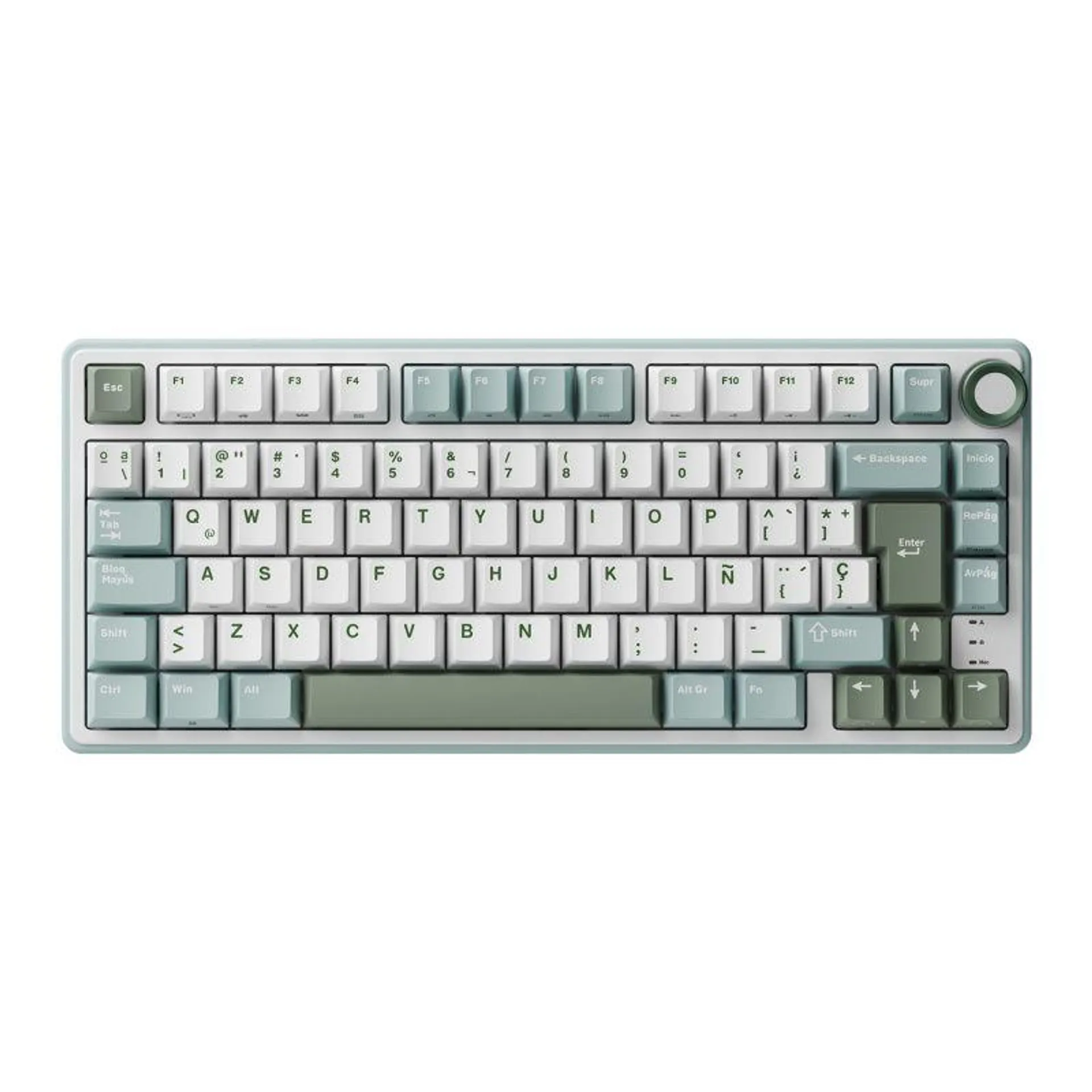 Teclado Mecánico Rk Royal Kludge R75 Skycyan 75% TKL Teclados