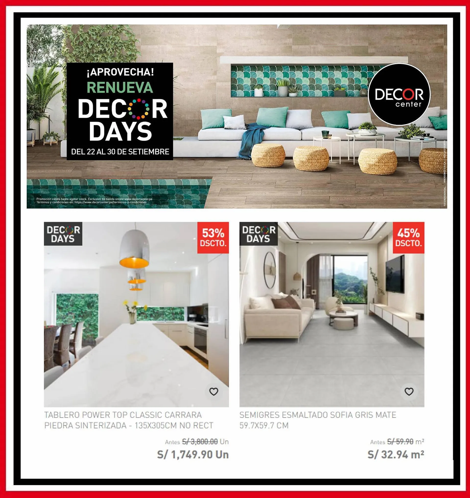 Catalogo de Catálogo Decor Center 26 de setiembre al 30 de setiembre 2023 - Pag 5