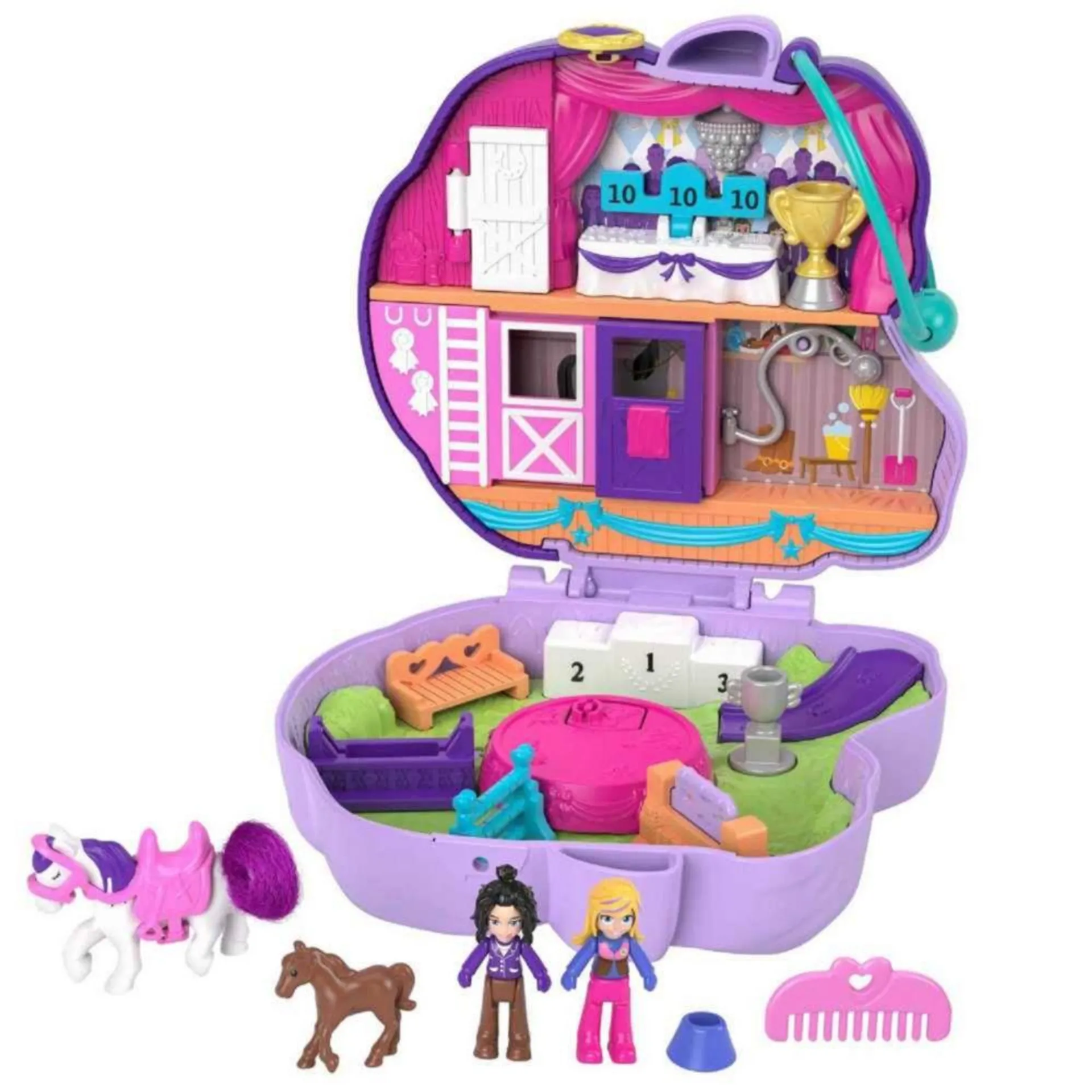 Set De Juego Polly Pocket Estuche Aventura De Poni