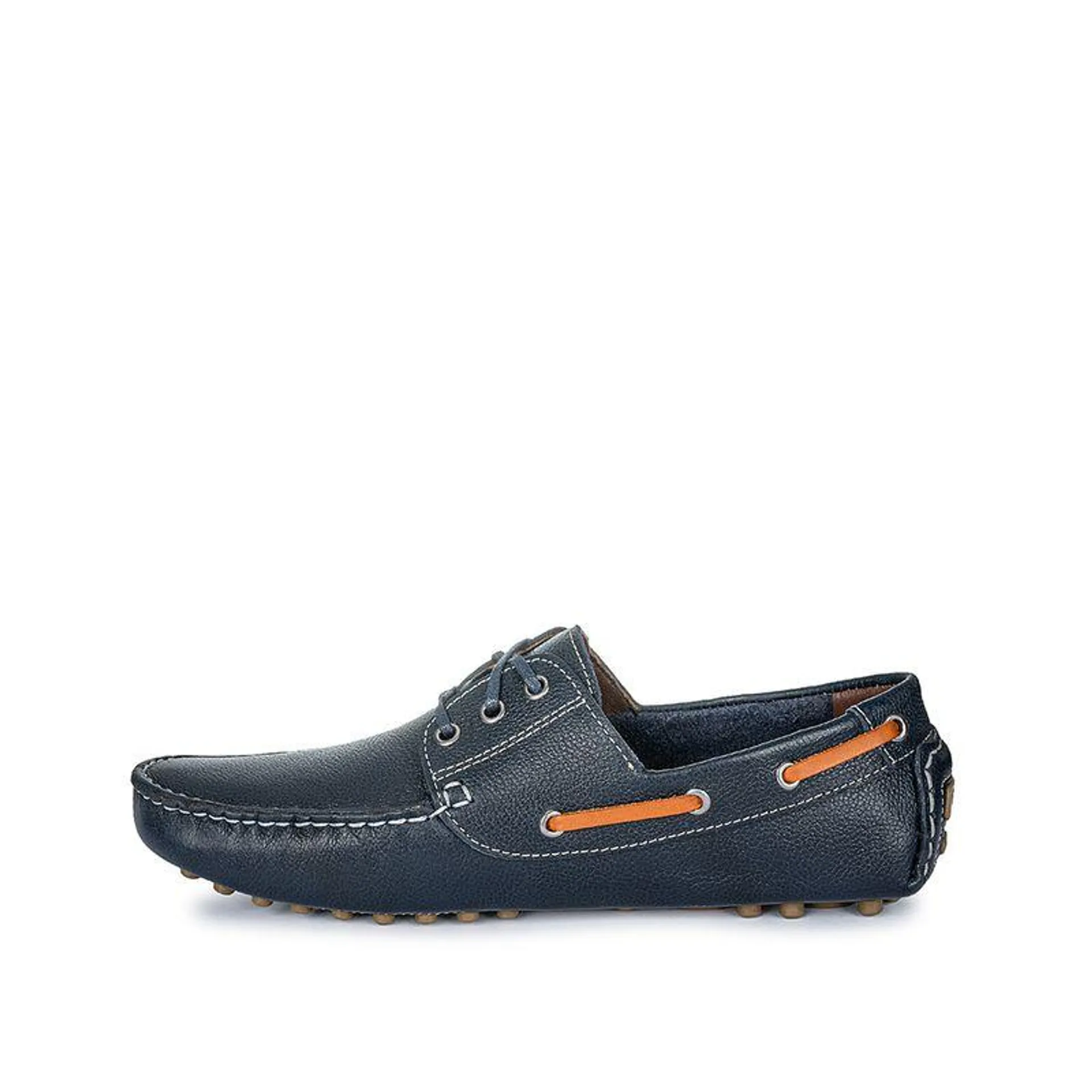 Zapato Top Sider Casual SERGIO-042 Azul Viale Homme Cuero