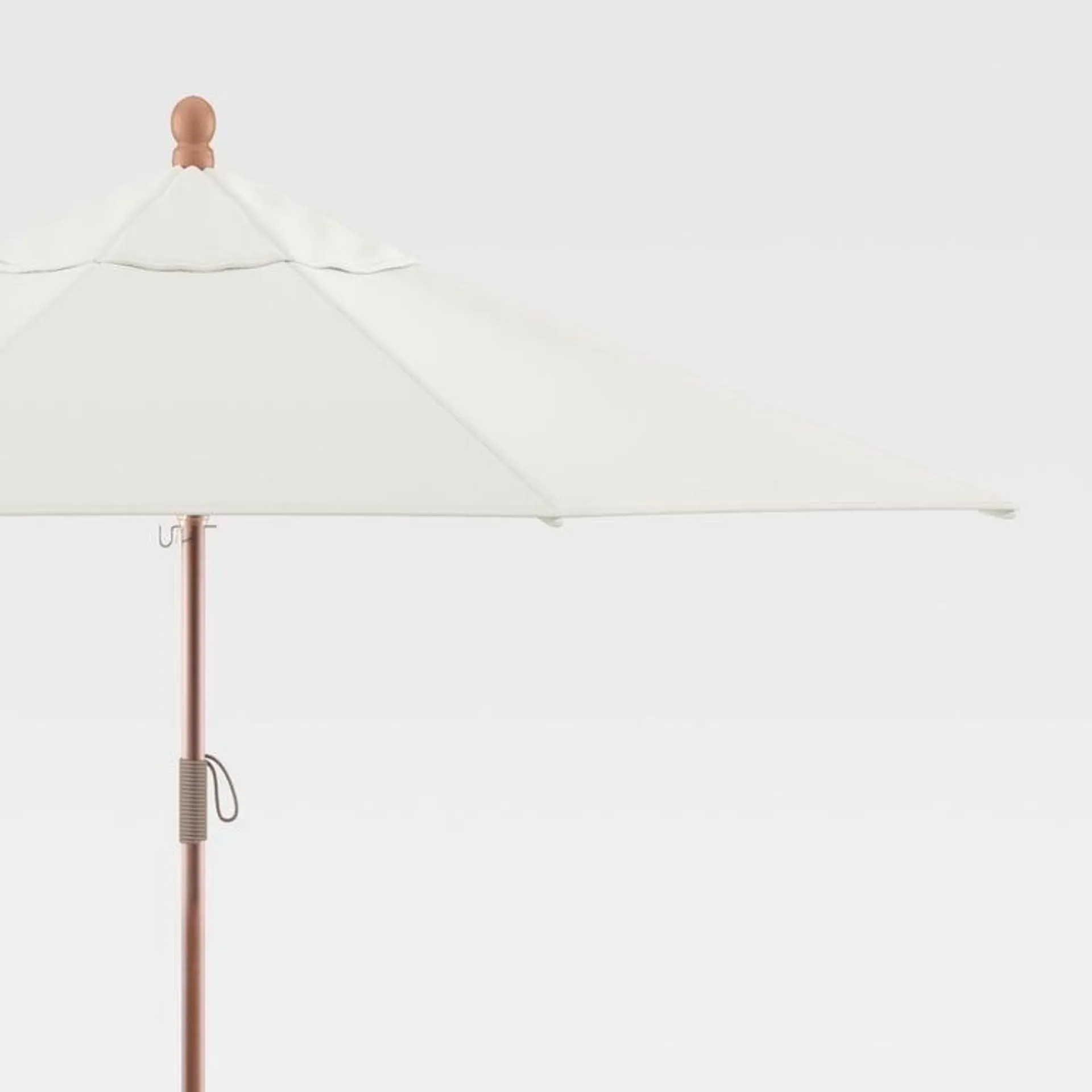 Sombrilla Redonda para Exteriores Sunbrella ® White Sand