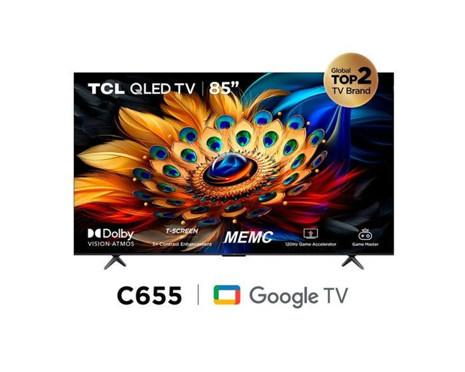 Televisor TCL SMART TV 85" QLED 4K UHD 85C655