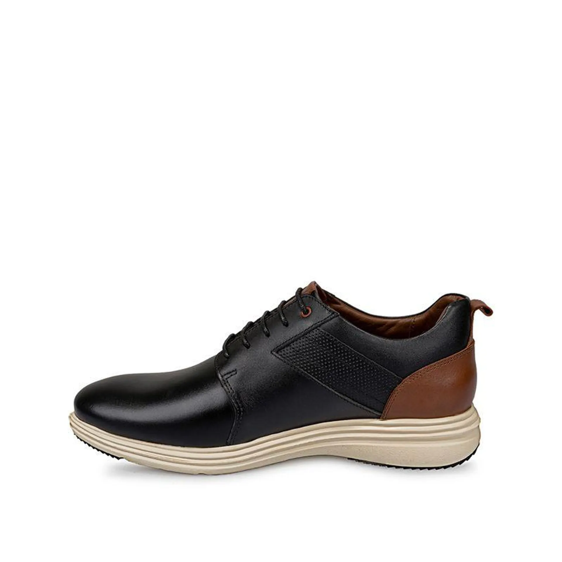 Zapato Derby Casual ADRIANO-012 Negro Viale Homme Cuero