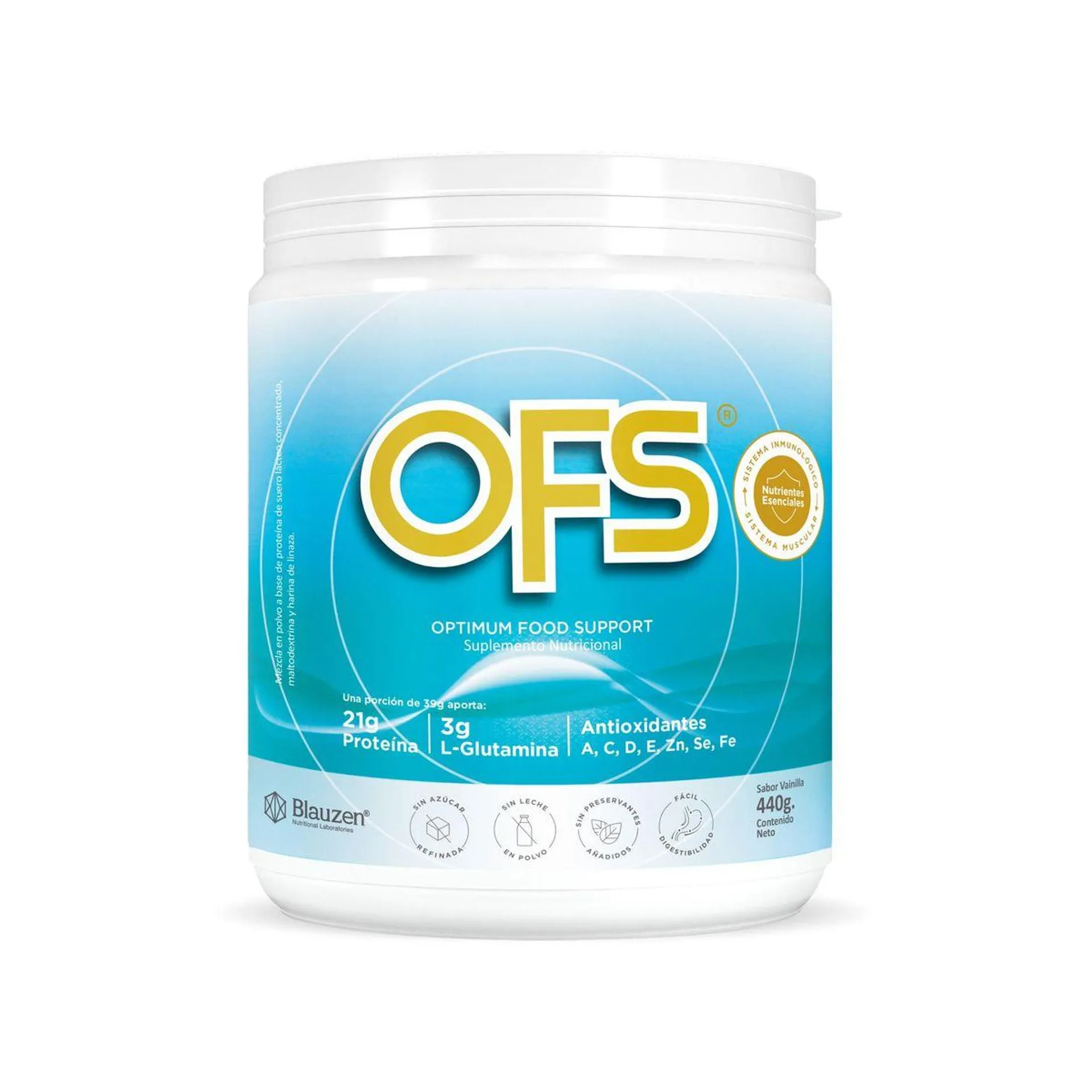 OFS Suplemento en Polvo Sabor Vainilla - Frasco 440 g