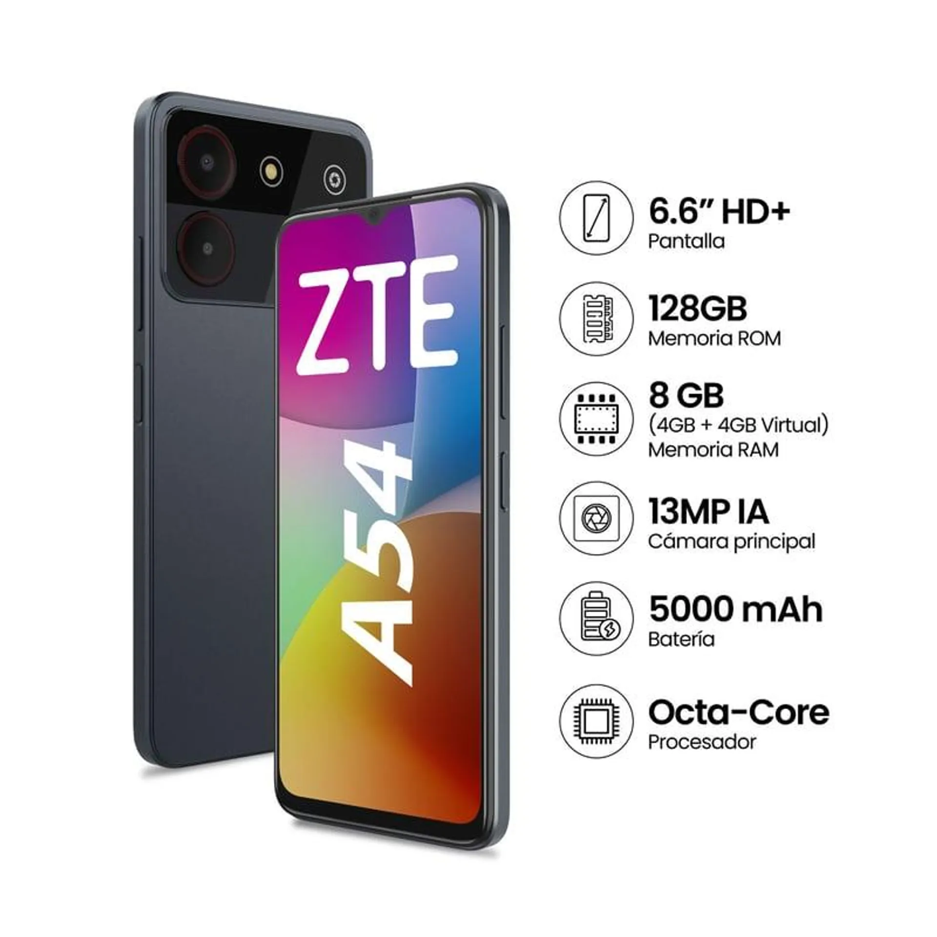 ZTE BLADE A54 4+4GB+128GB - GRIS